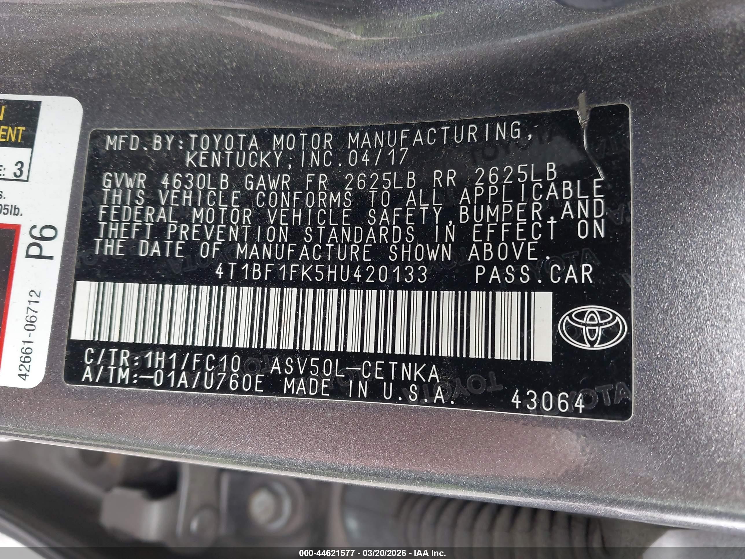 TOYOTA CAMRY image 9