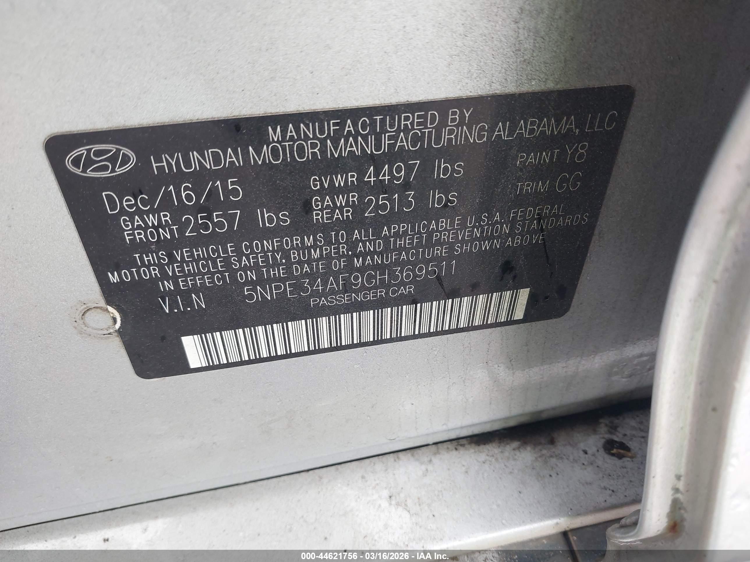 HYUNDAI SONATA image 9