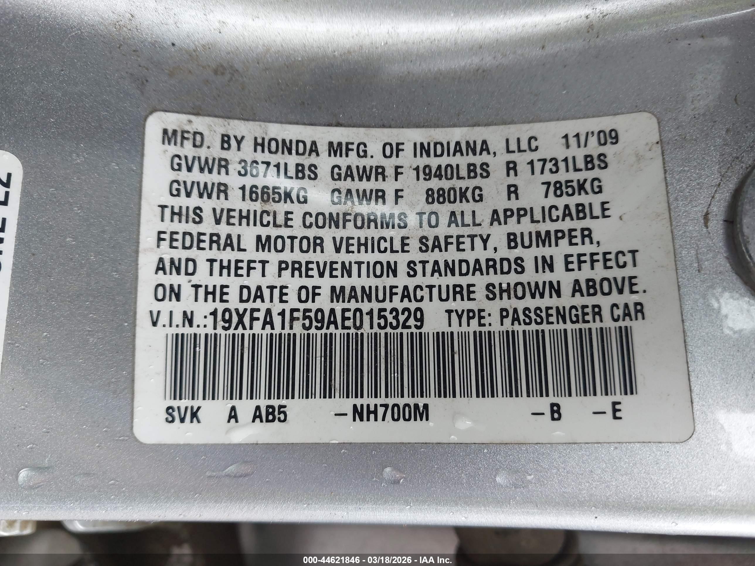 HONDA CIVIC image 9