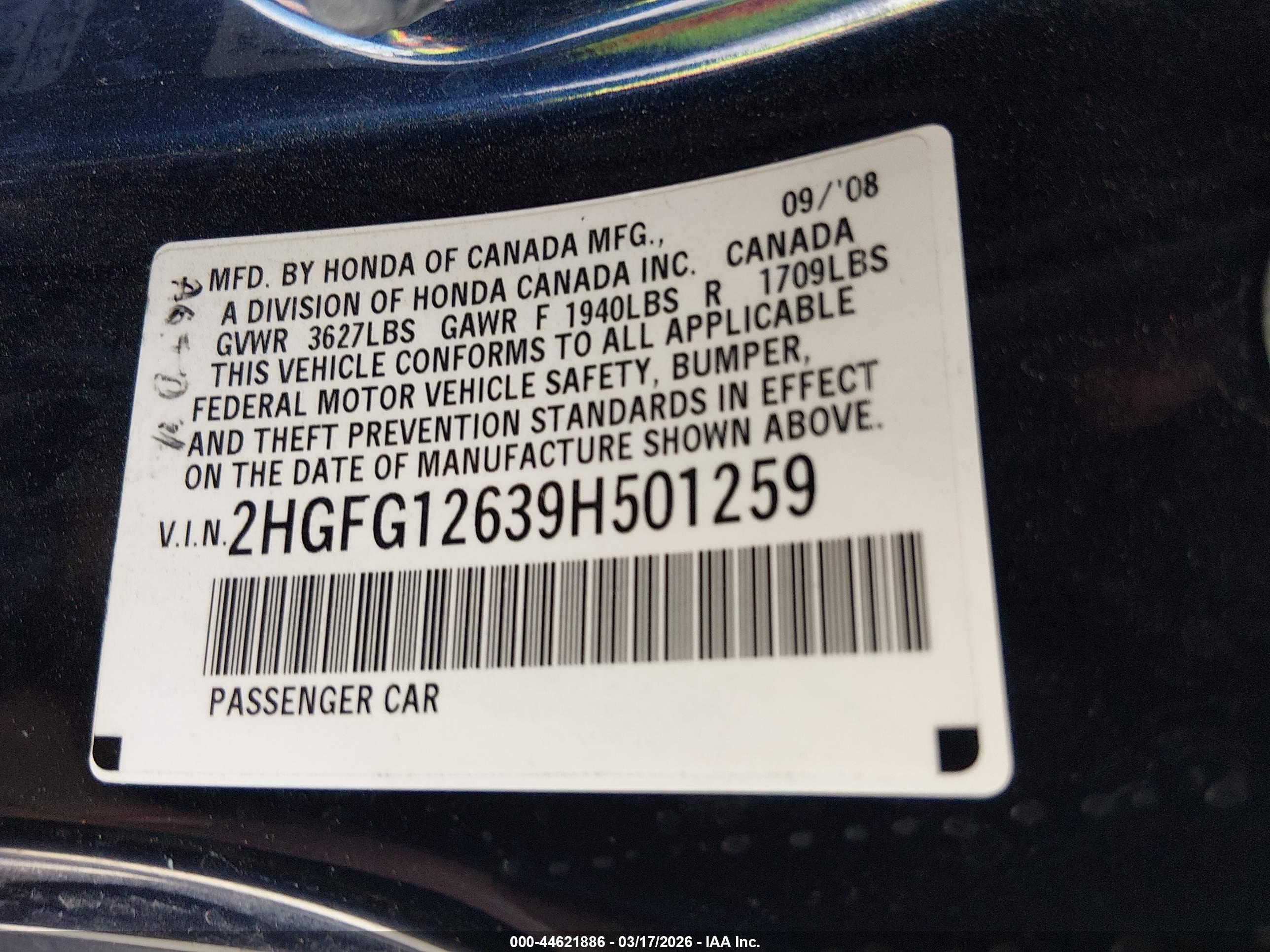 HONDA CIVIC image 9
