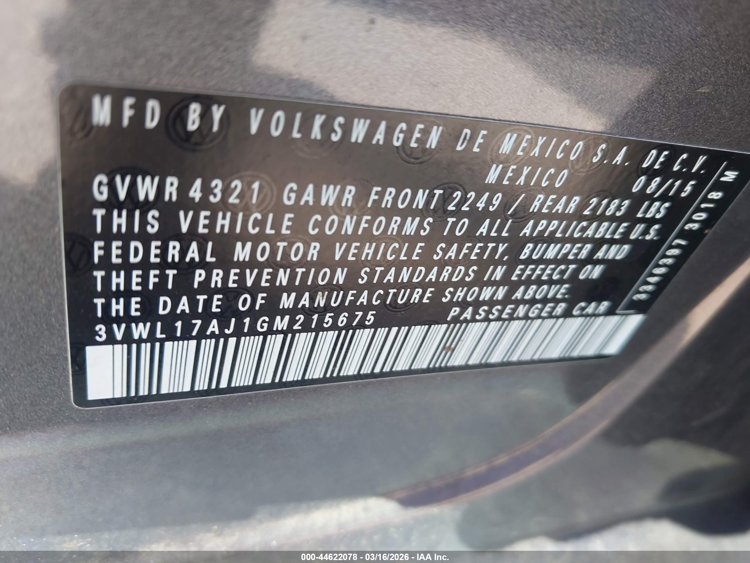VOLKSWAGEN JETTA image 9