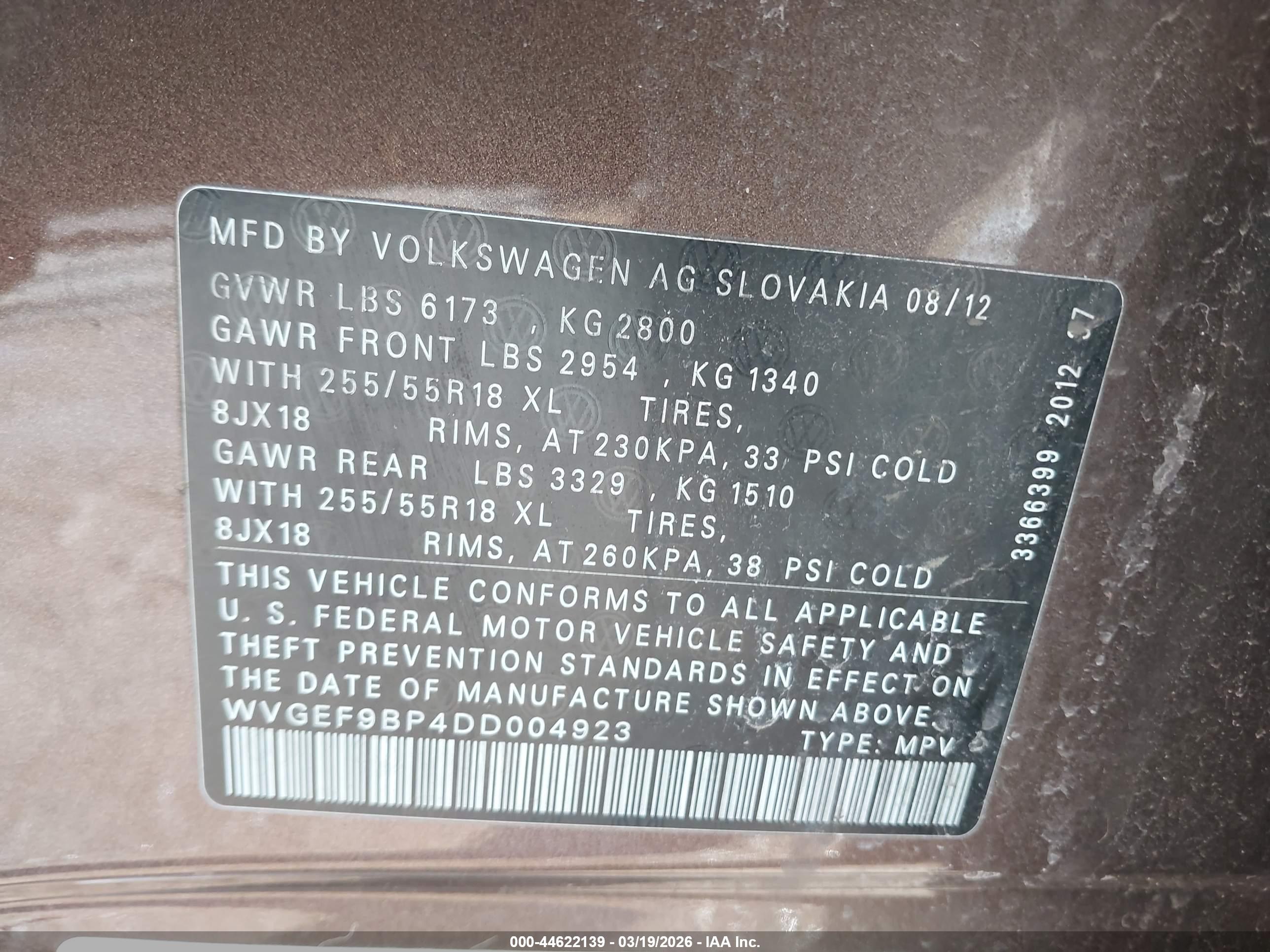 VOLKSWAGEN TOUAREG image 9