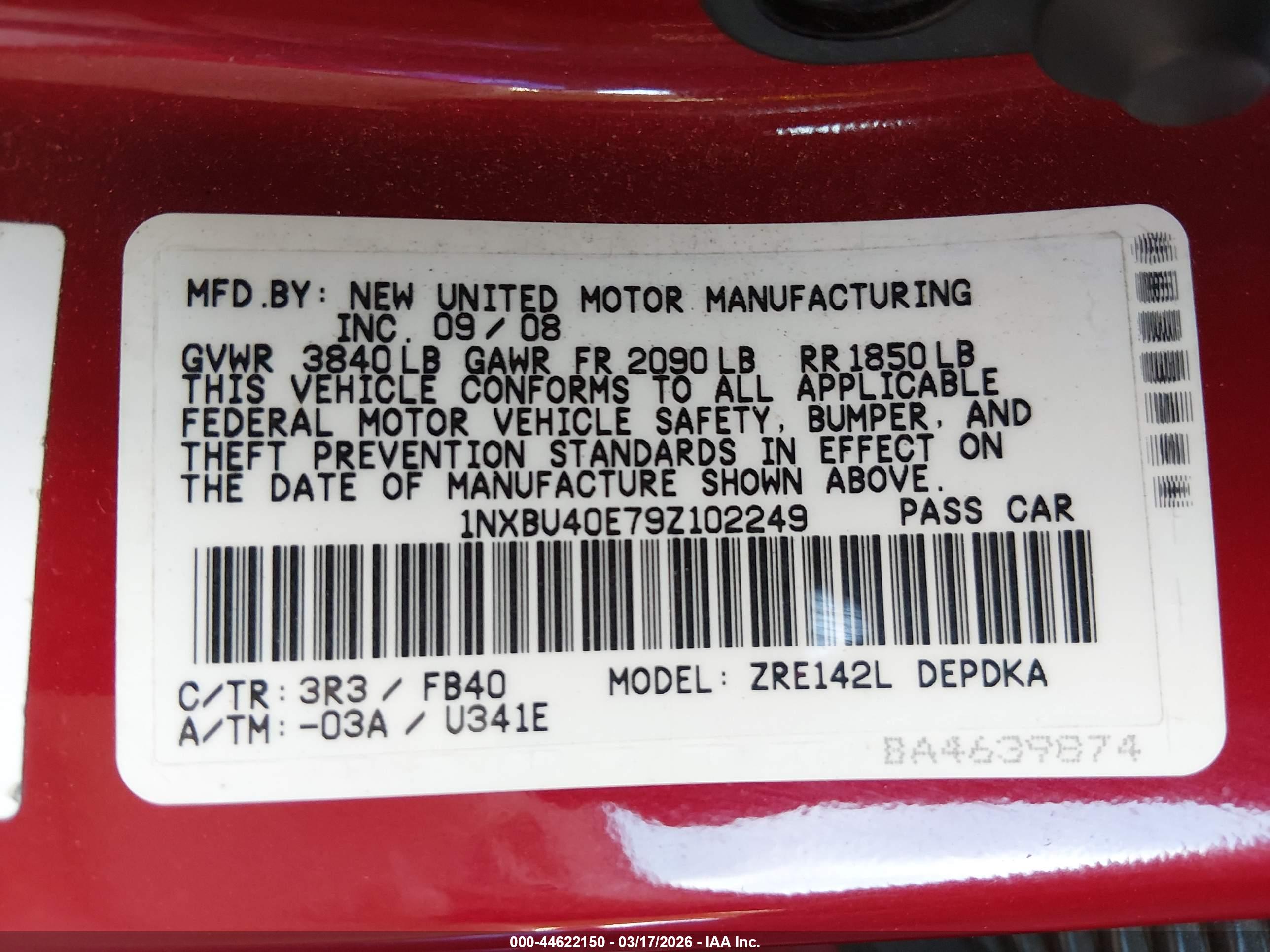 TOYOTA COROLLA image 9