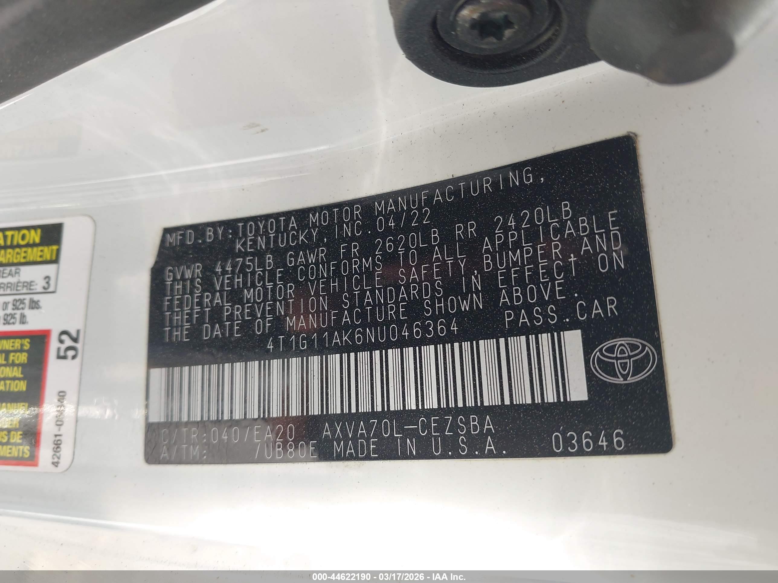 TOYOTA CAMRY image 9
