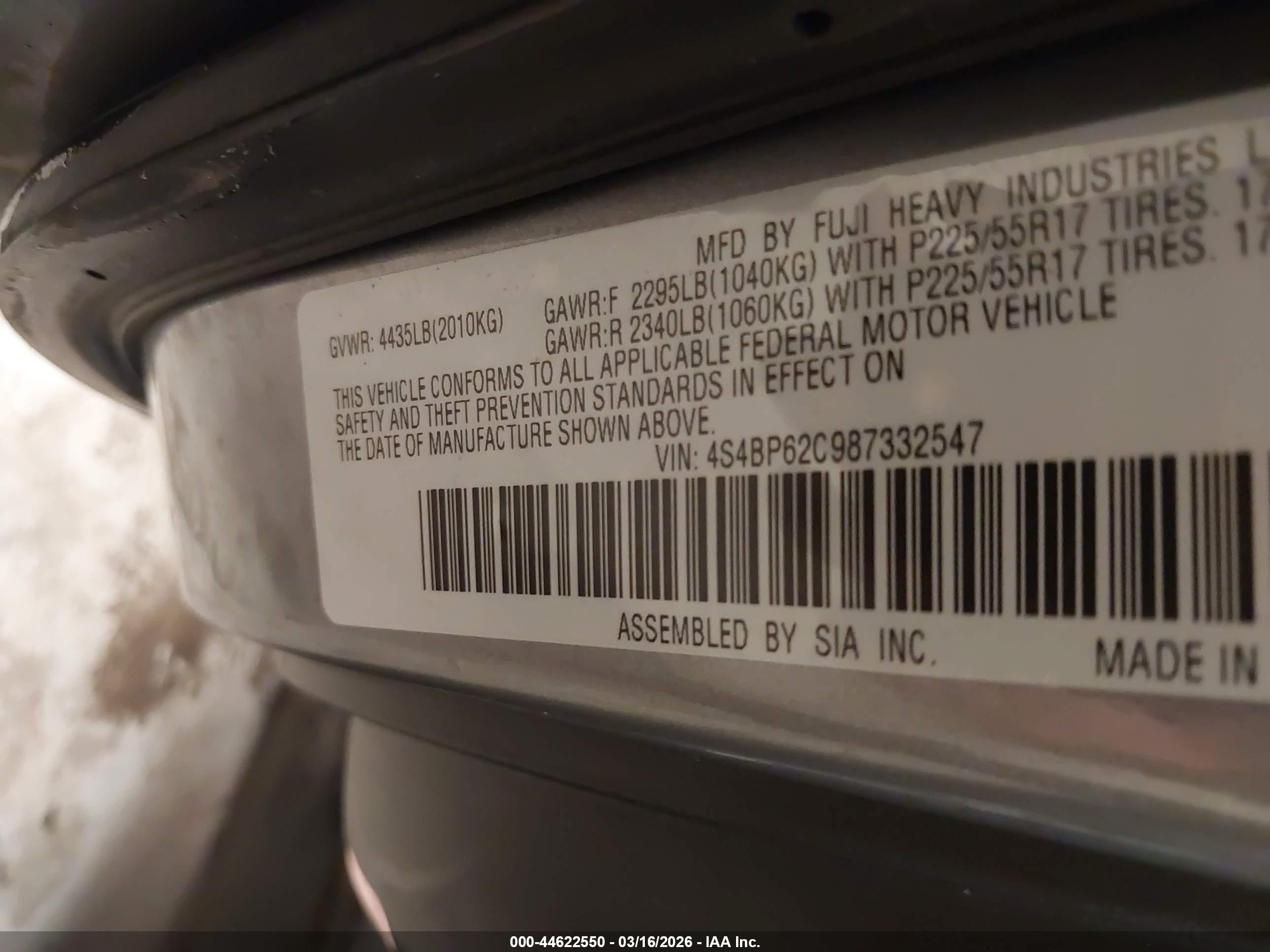 SUBARU OUTBACK image 9