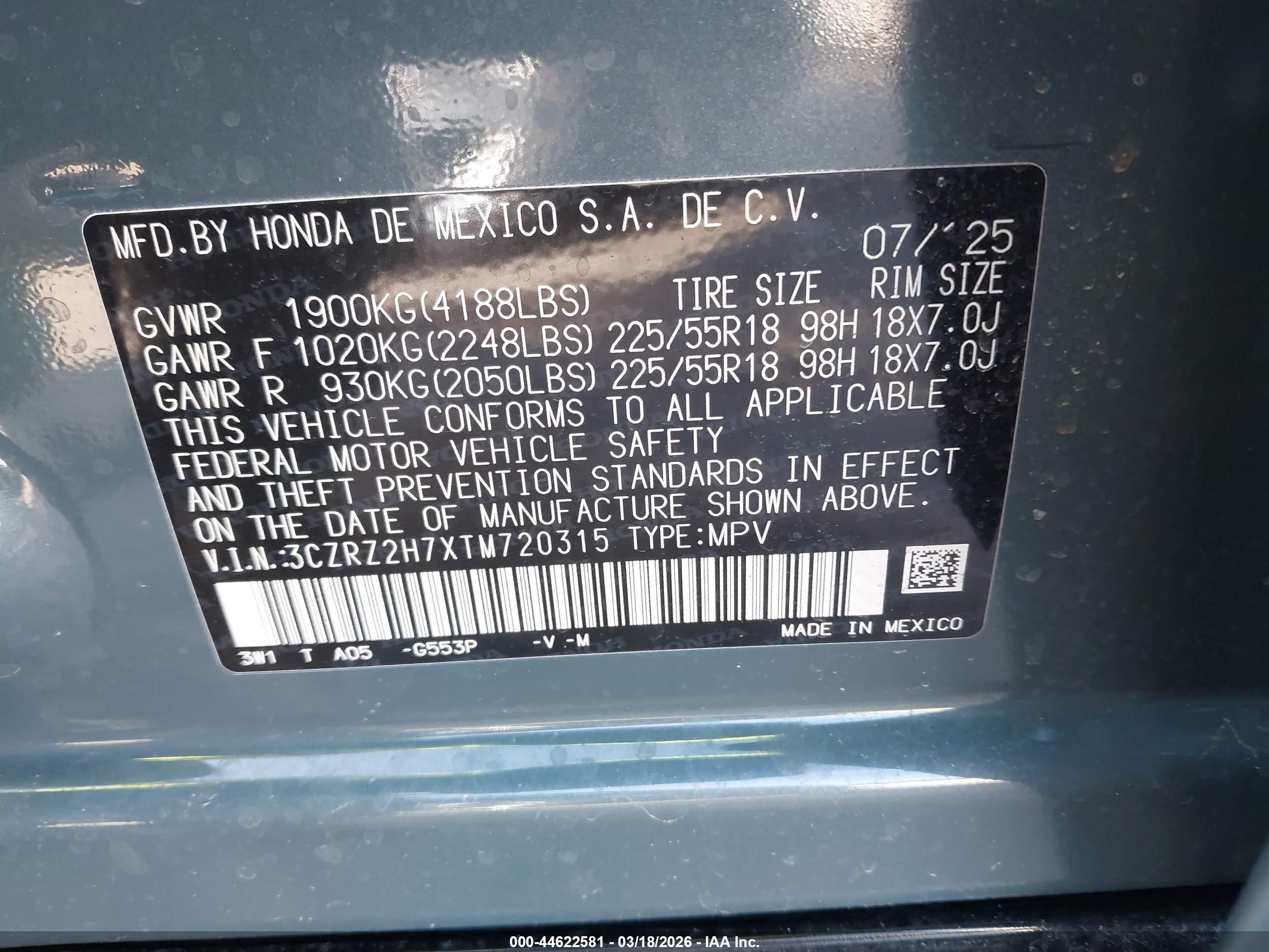 HONDA HR-V image 9