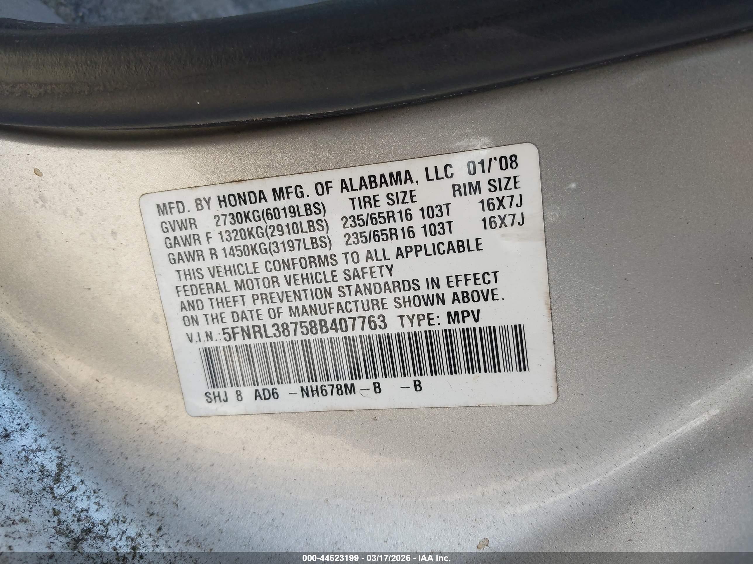 HONDA ODYSSEY image 9
