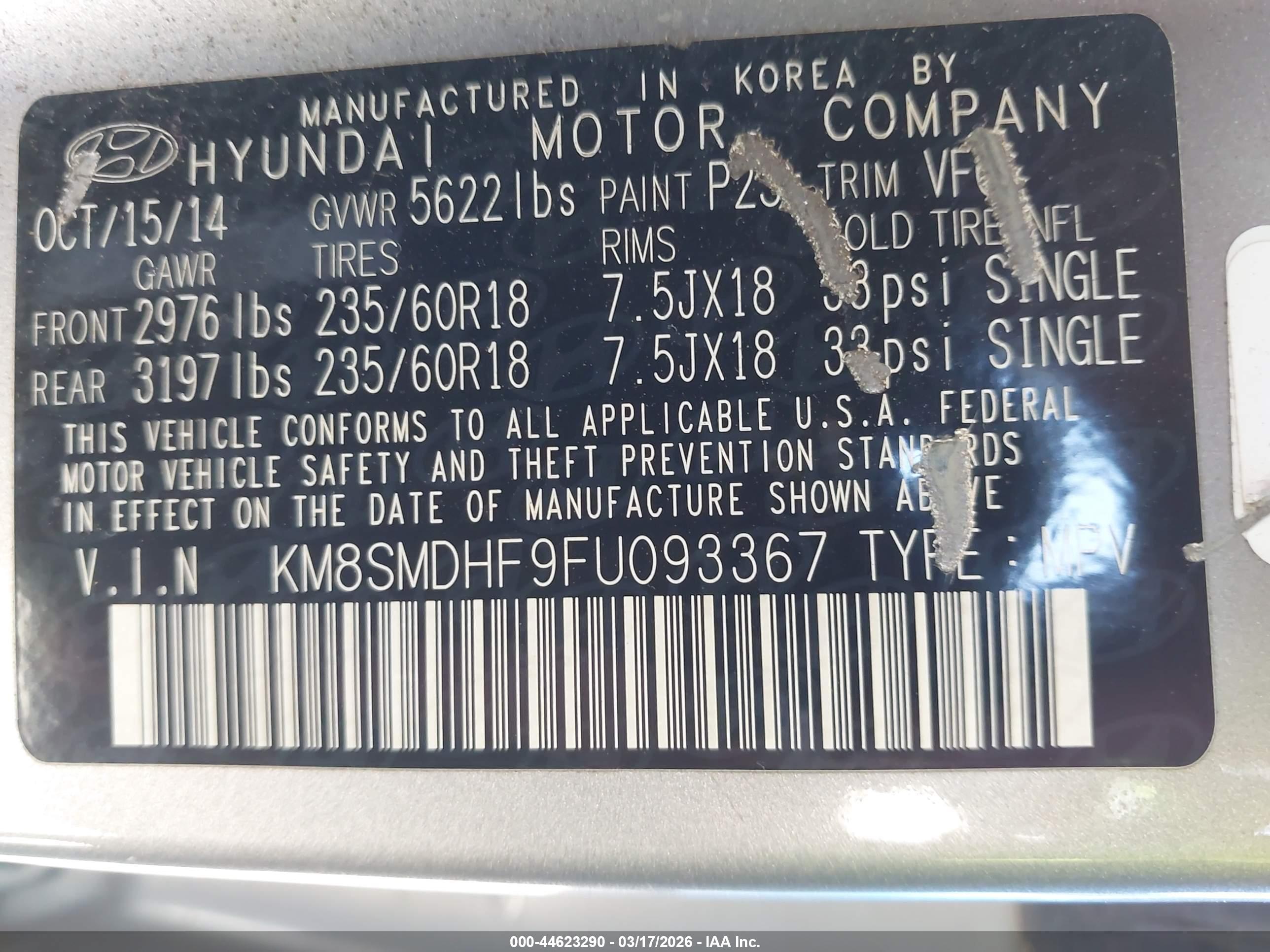 HYUNDAI SANTA image 9