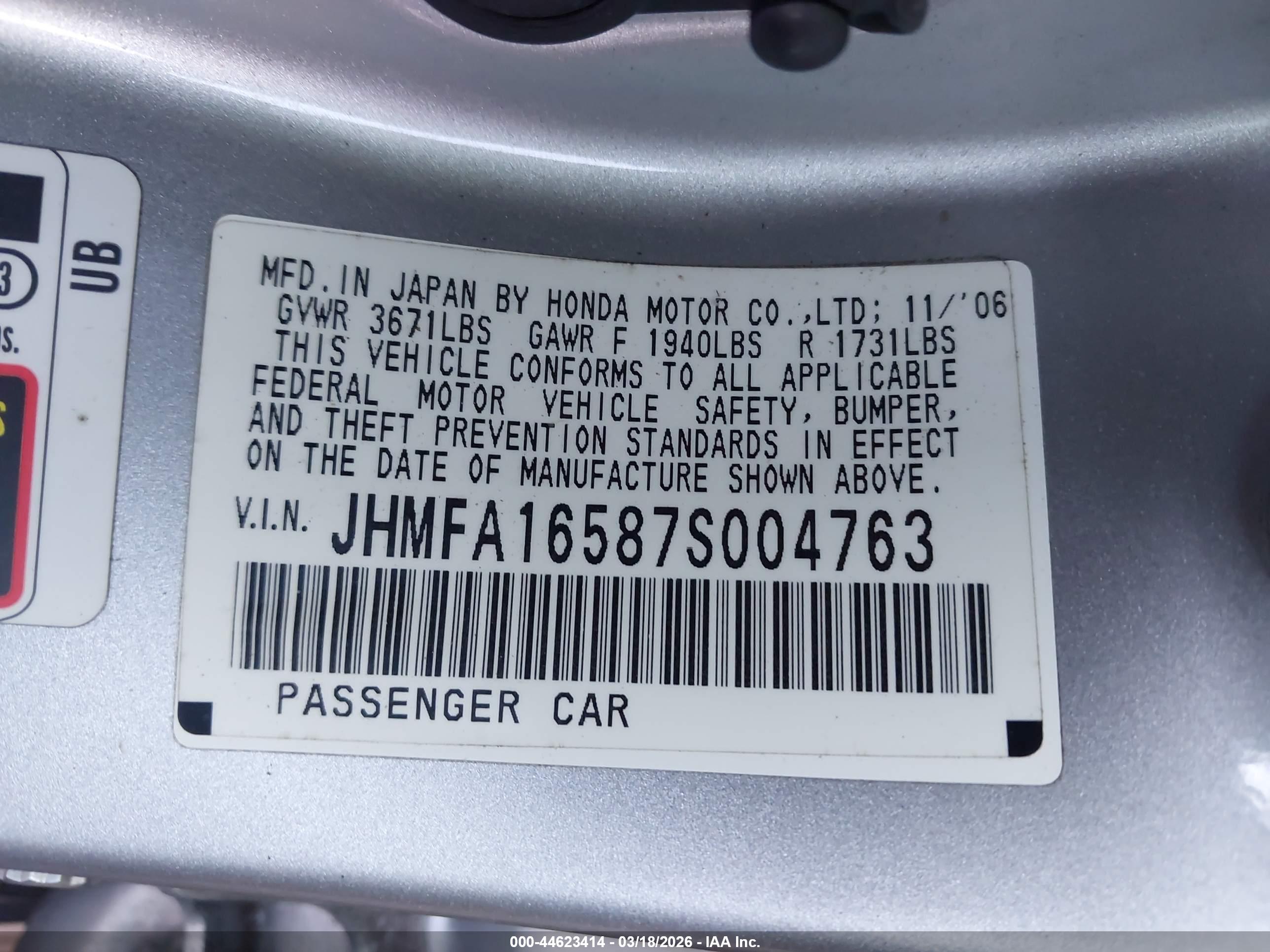 HONDA CIVIC image 9
