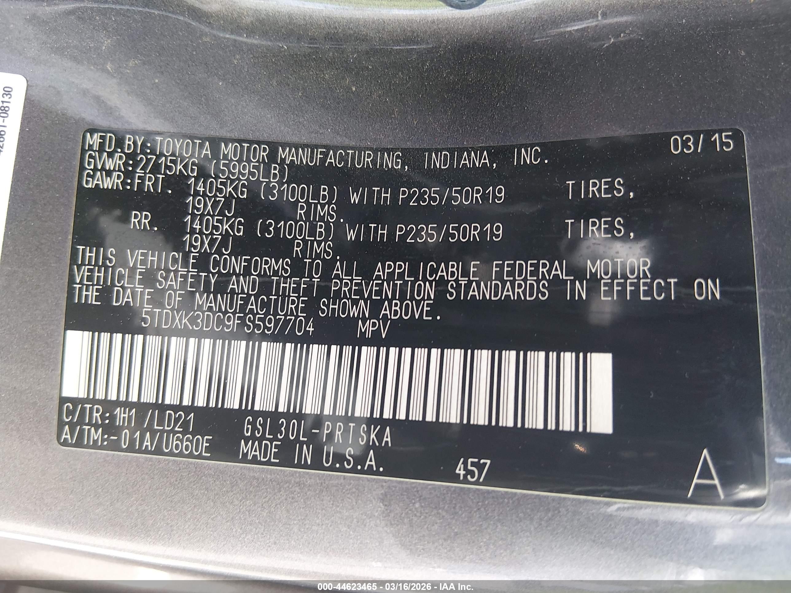 TOYOTA SIENNA image 9