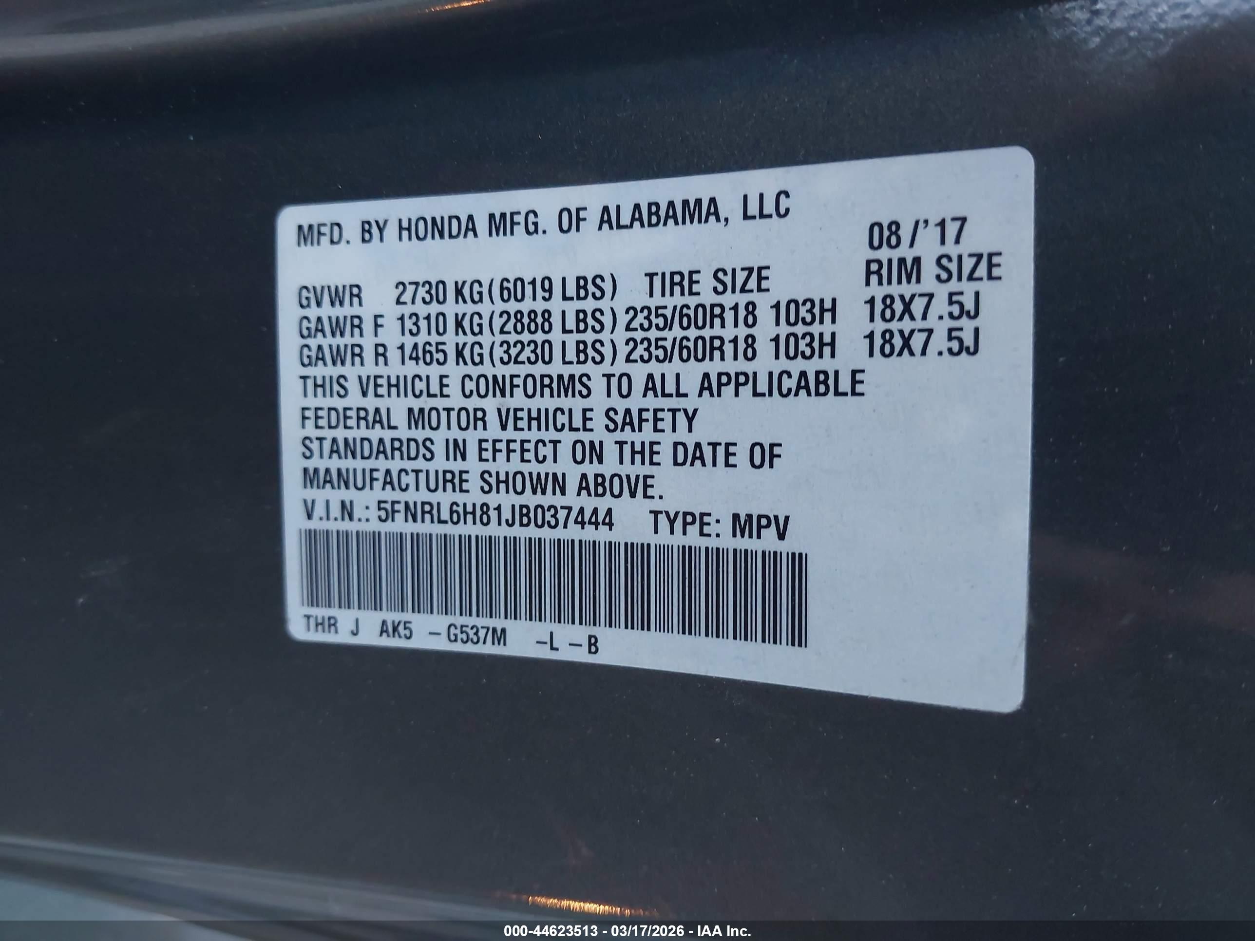 HONDA ODYSSEY image 9