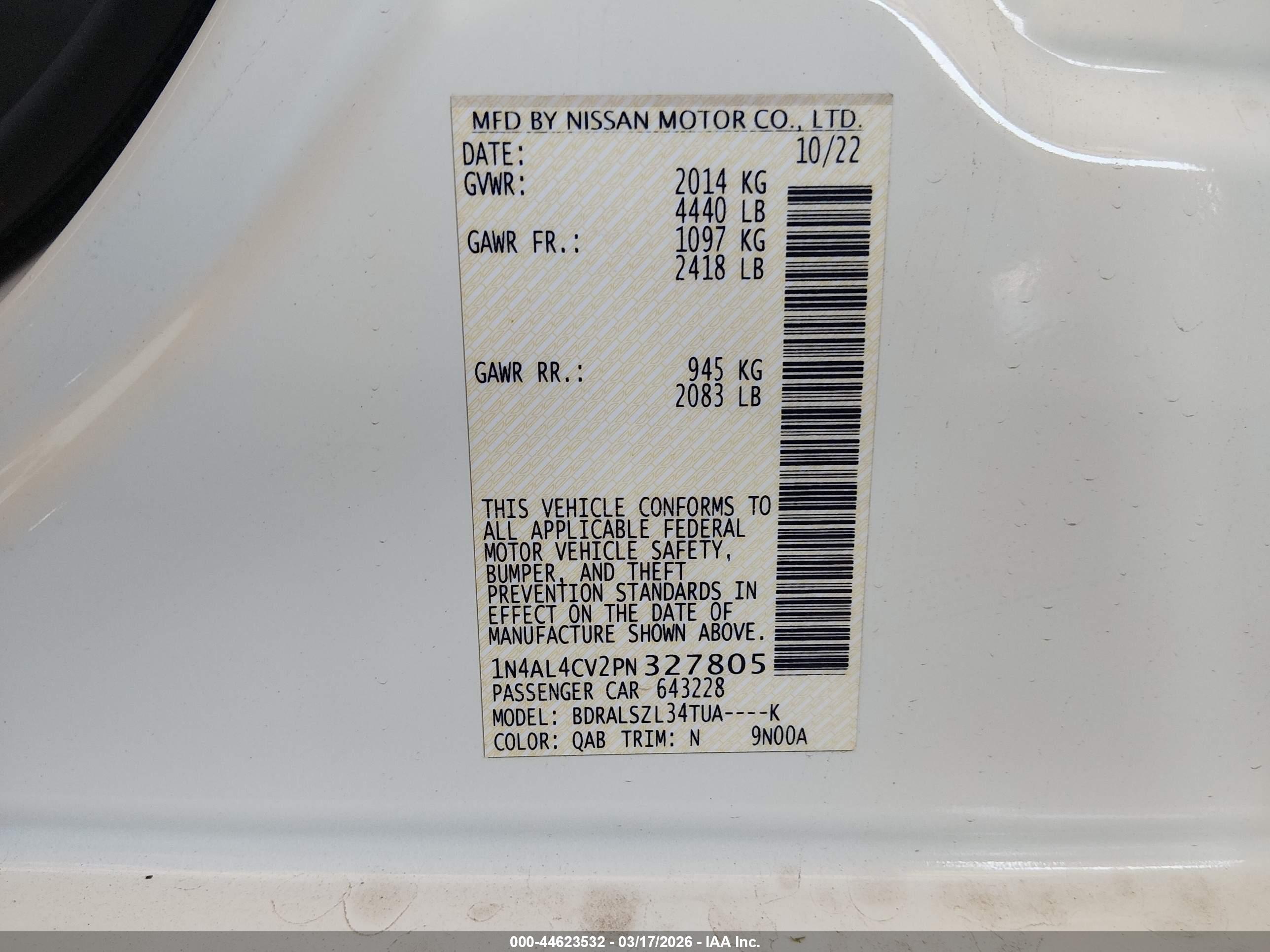 NISSAN ALTIMA image 9