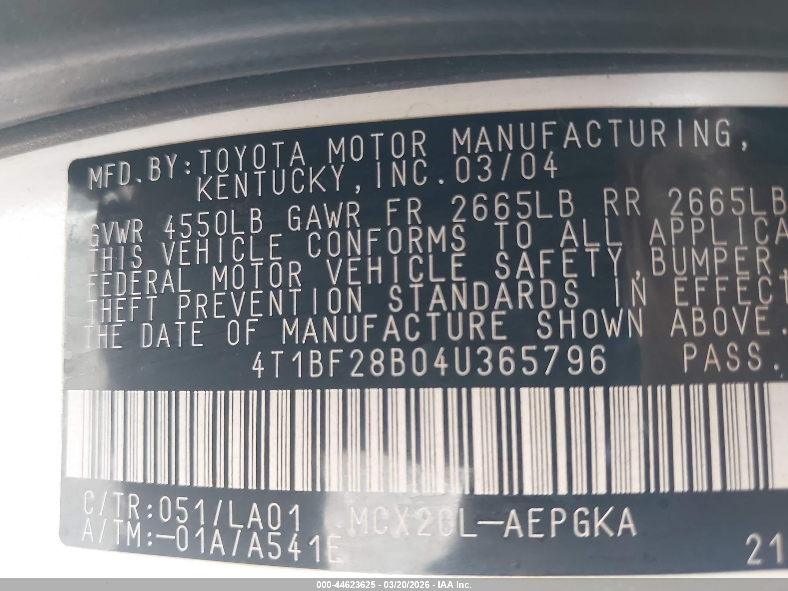 TOYOTA AVALON image 9
