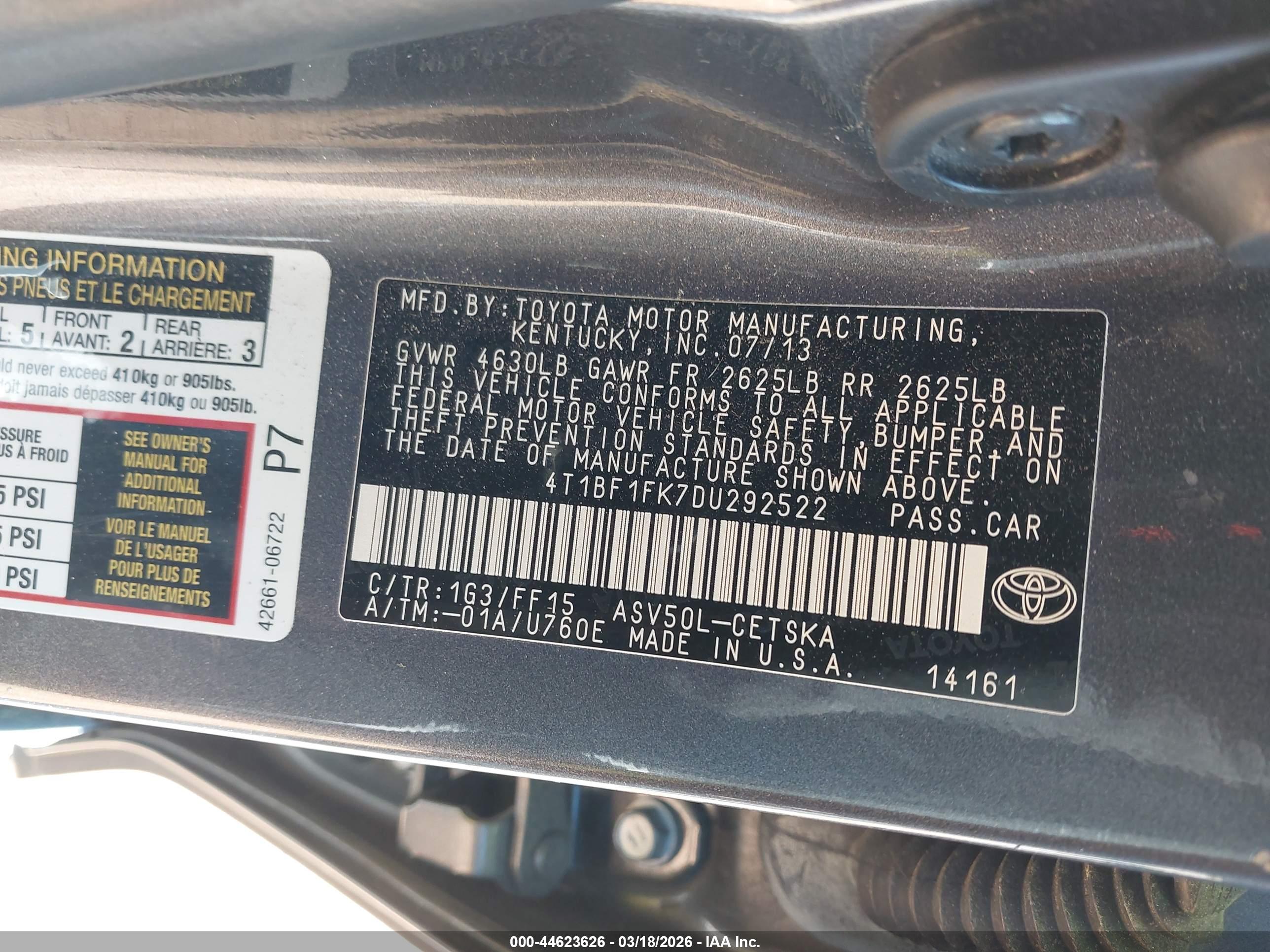 TOYOTA CAMRY image 9