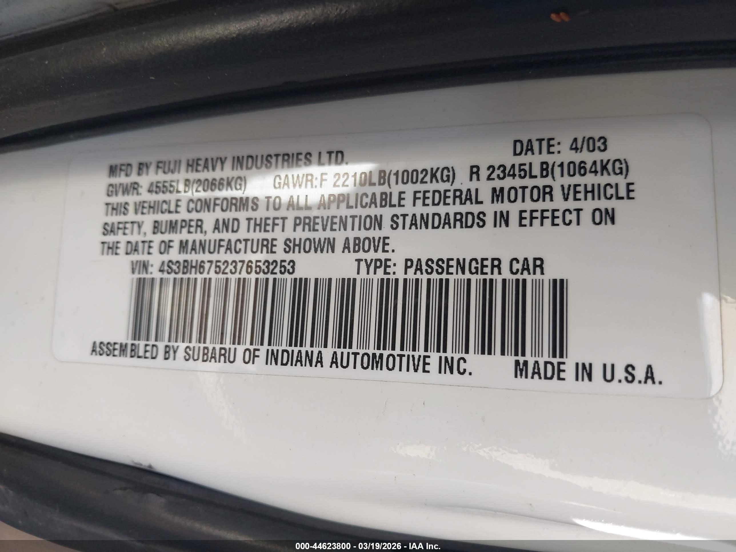 SUBARU OUTBACK image 9