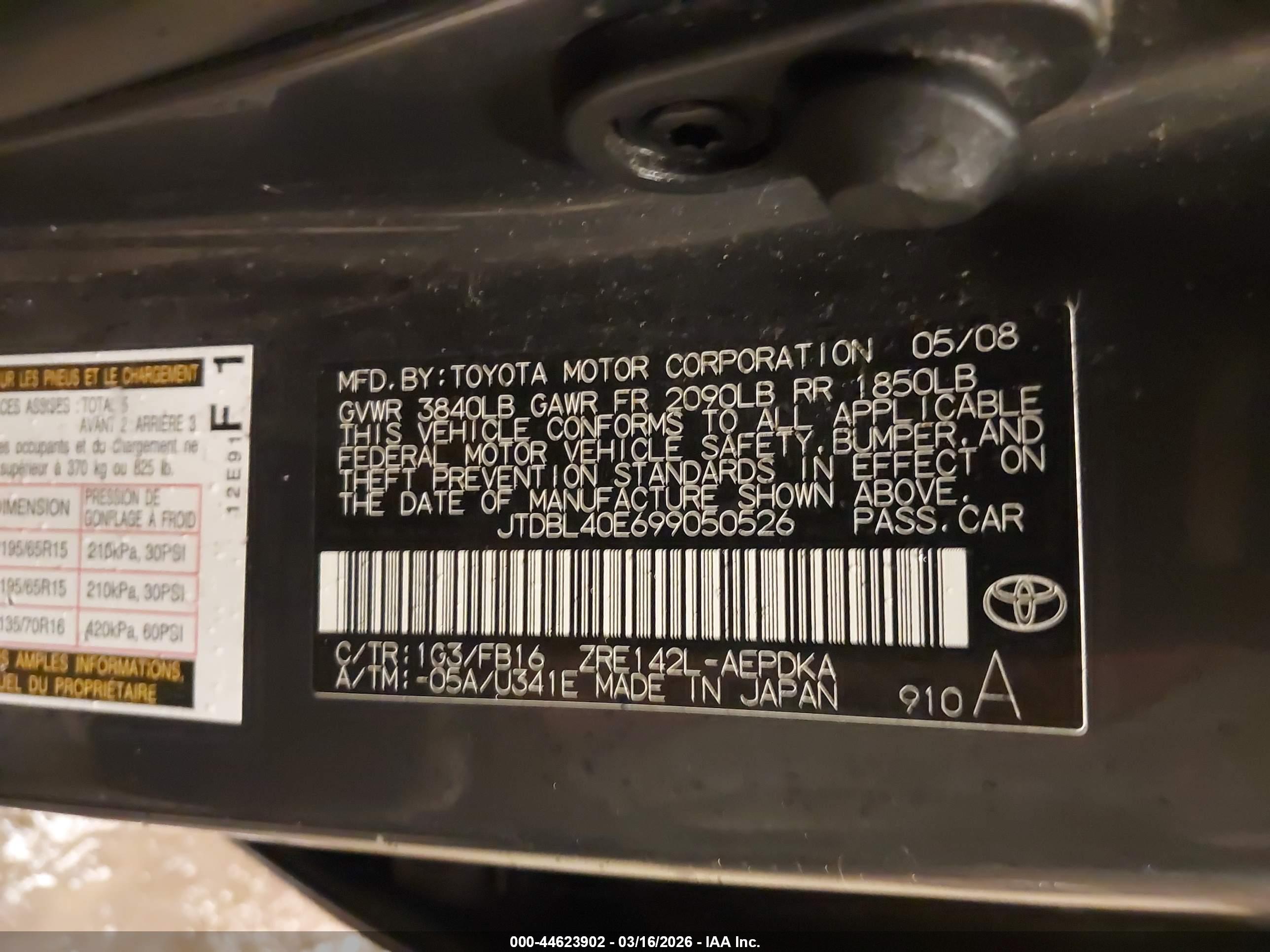 TOYOTA COROLLA image 9