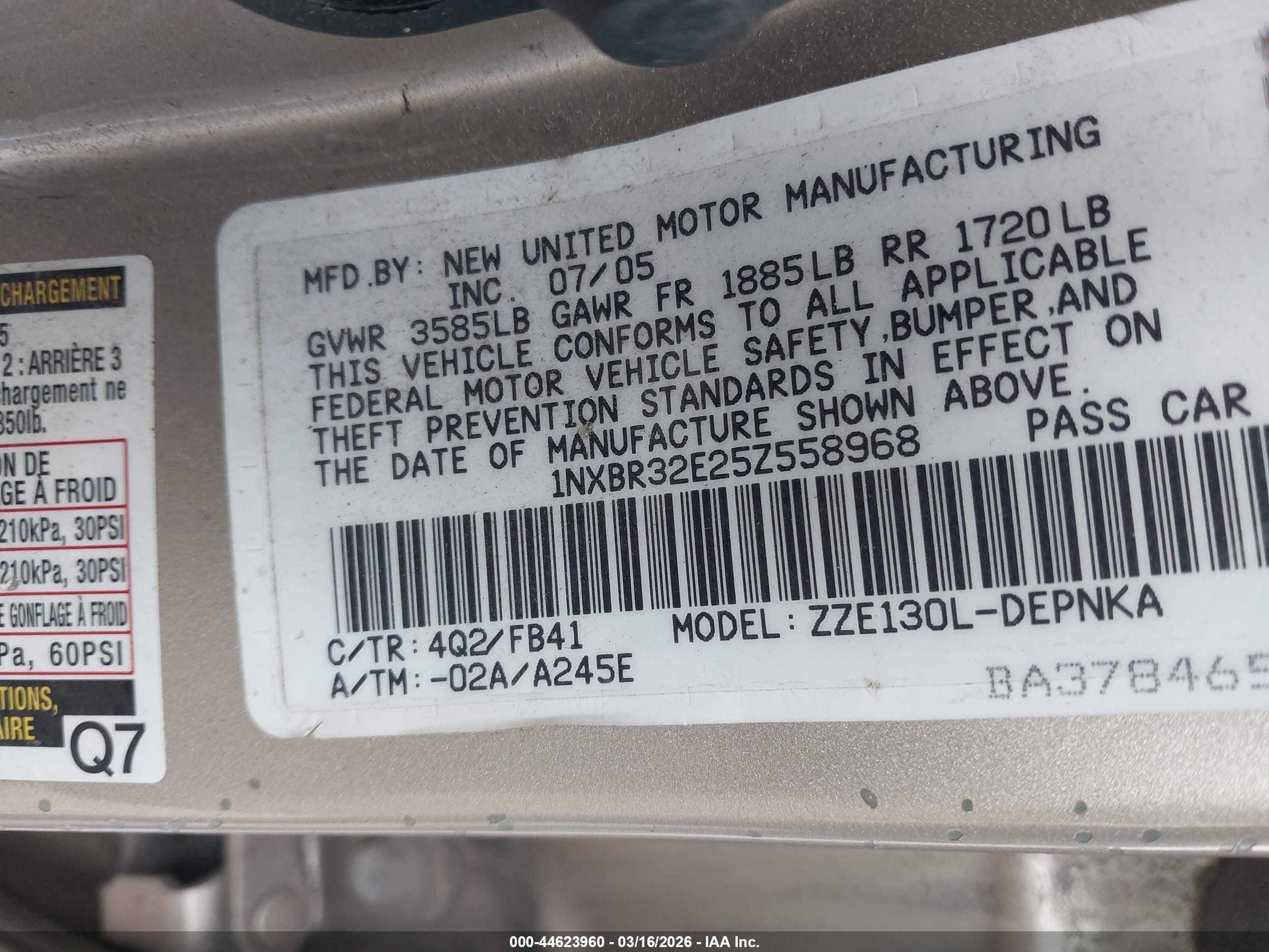 TOYOTA COROLLA image 9