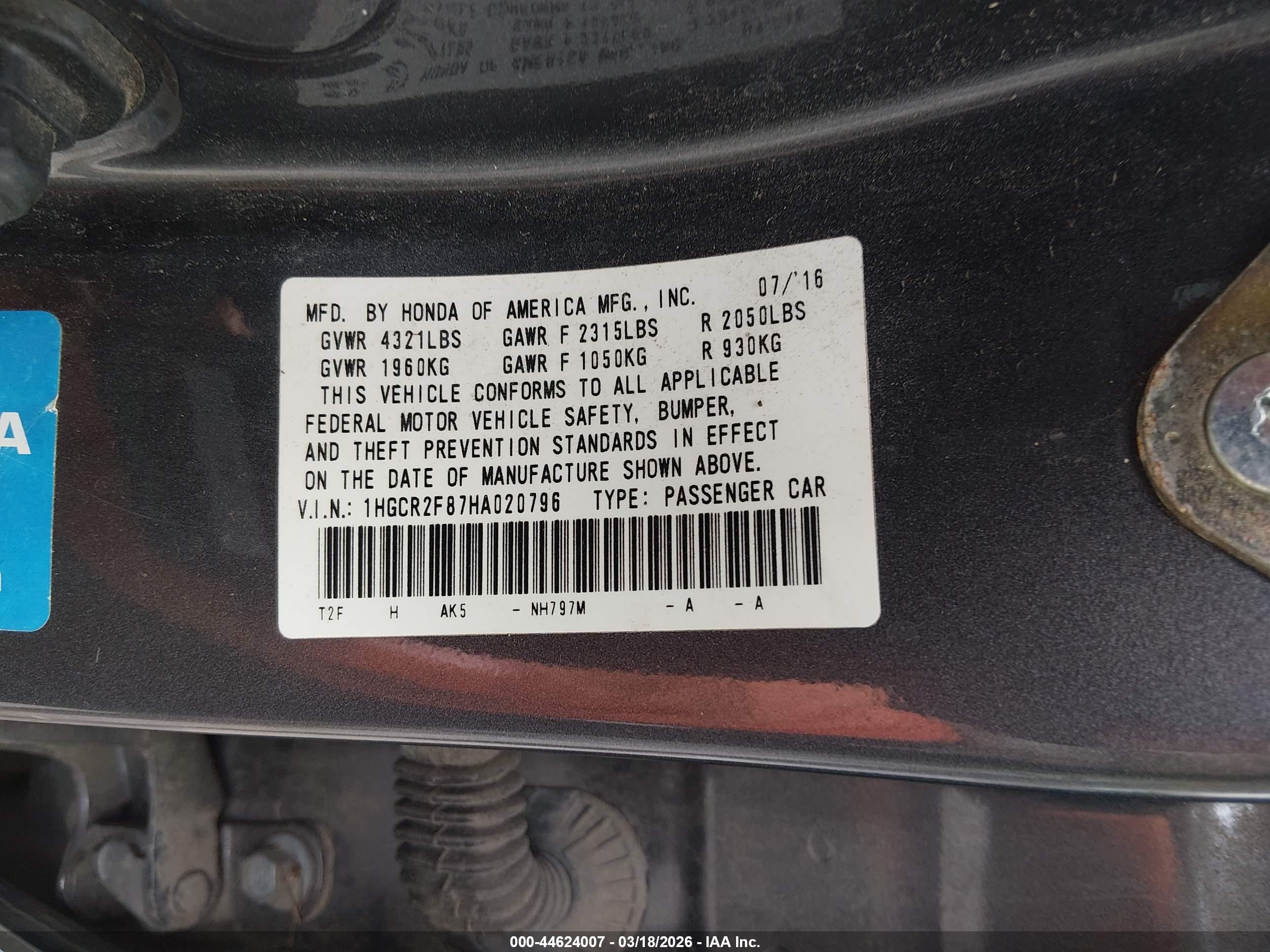 HONDA ACCORD image 9