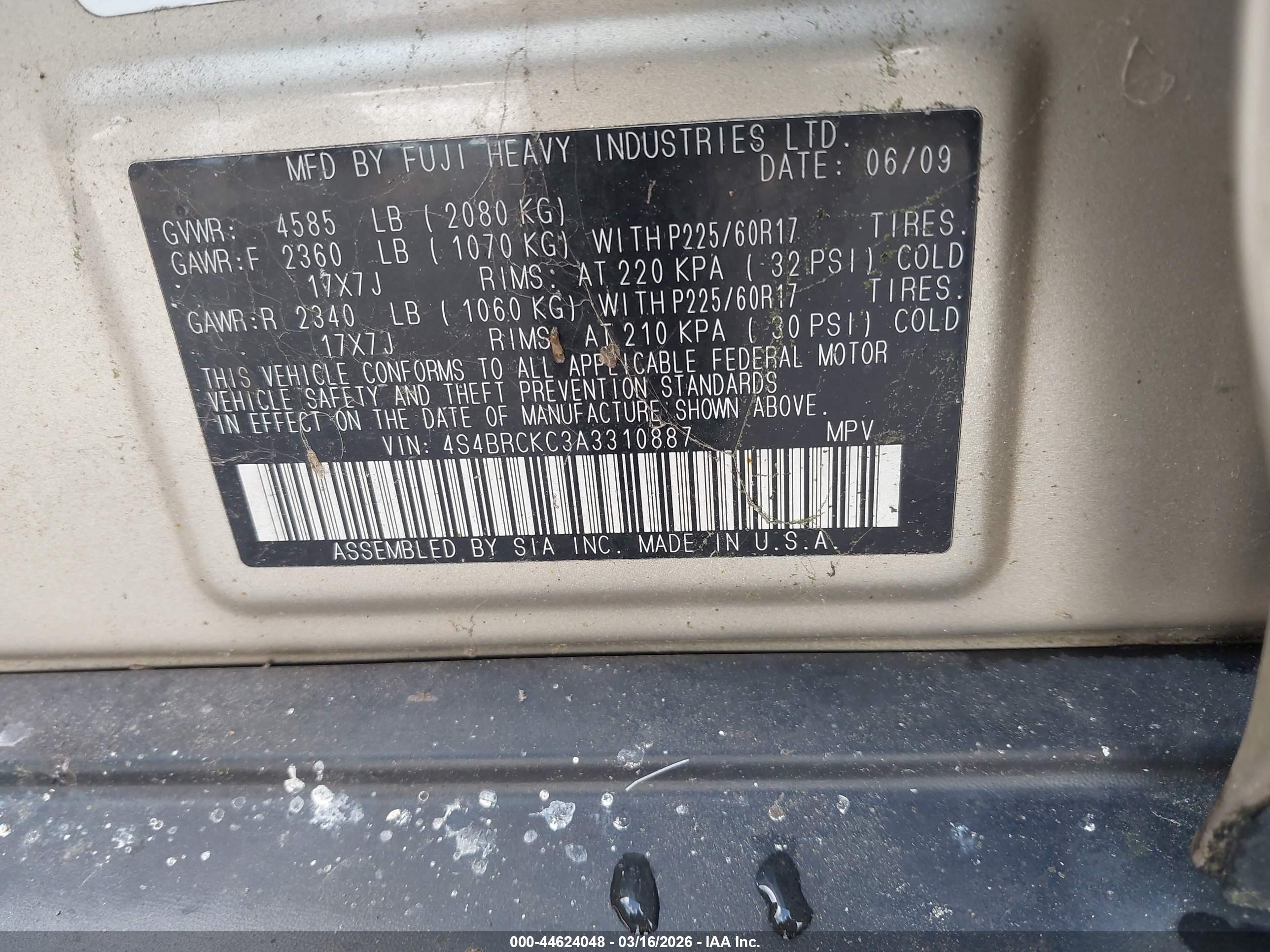 SUBARU OUTBACK image 9