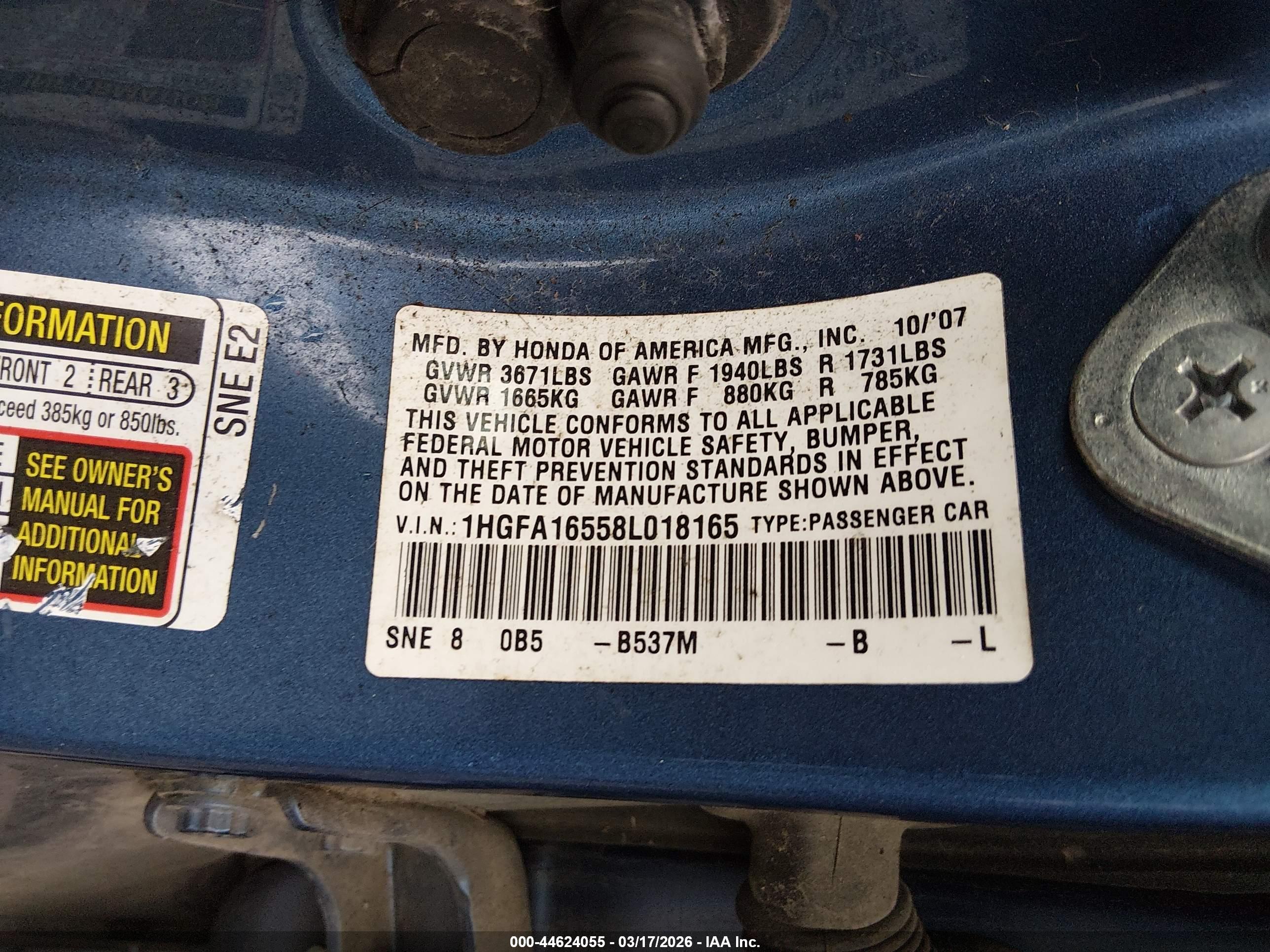 HONDA CIVIC image 9