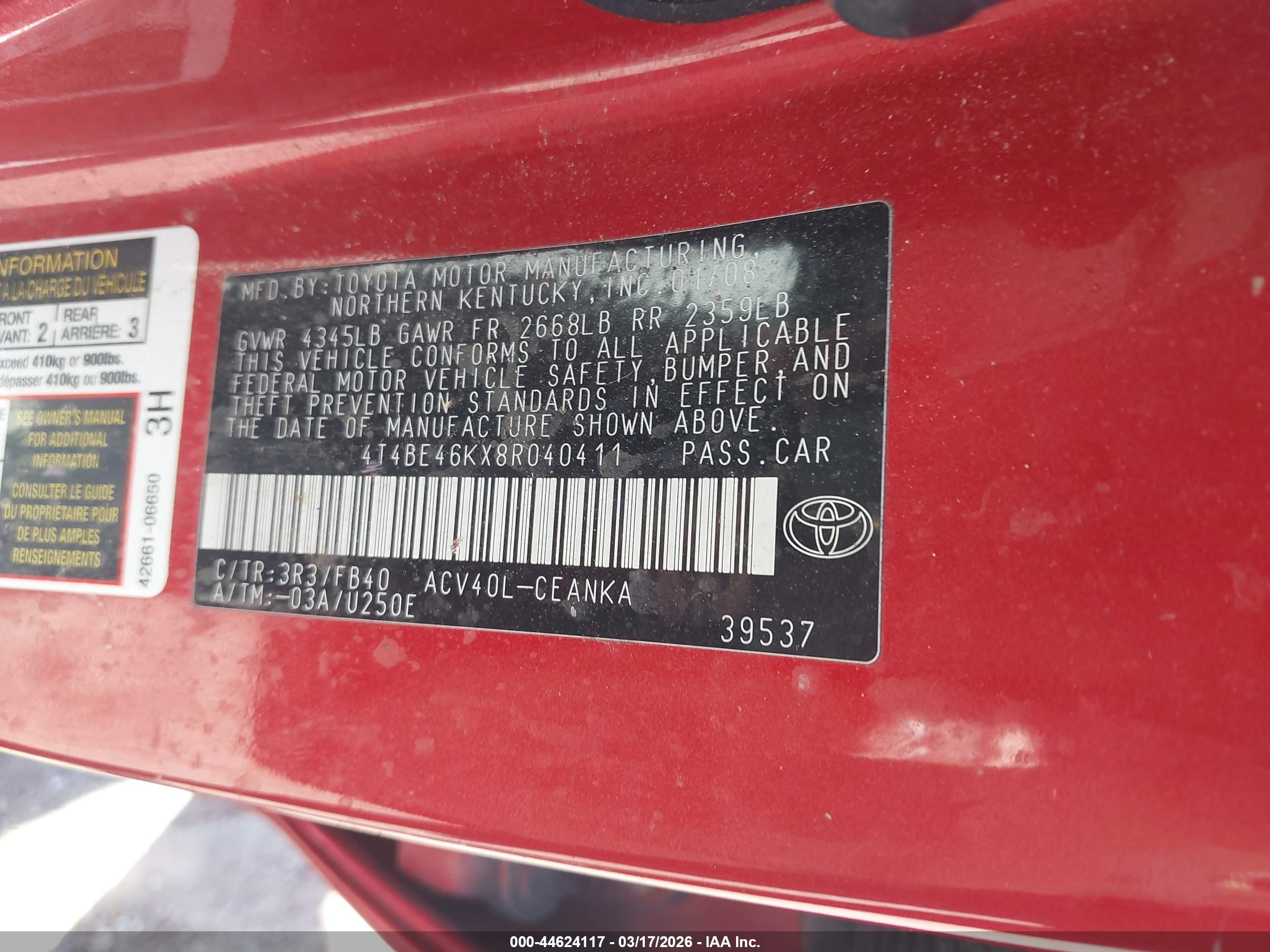 TOYOTA CAMRY image 9