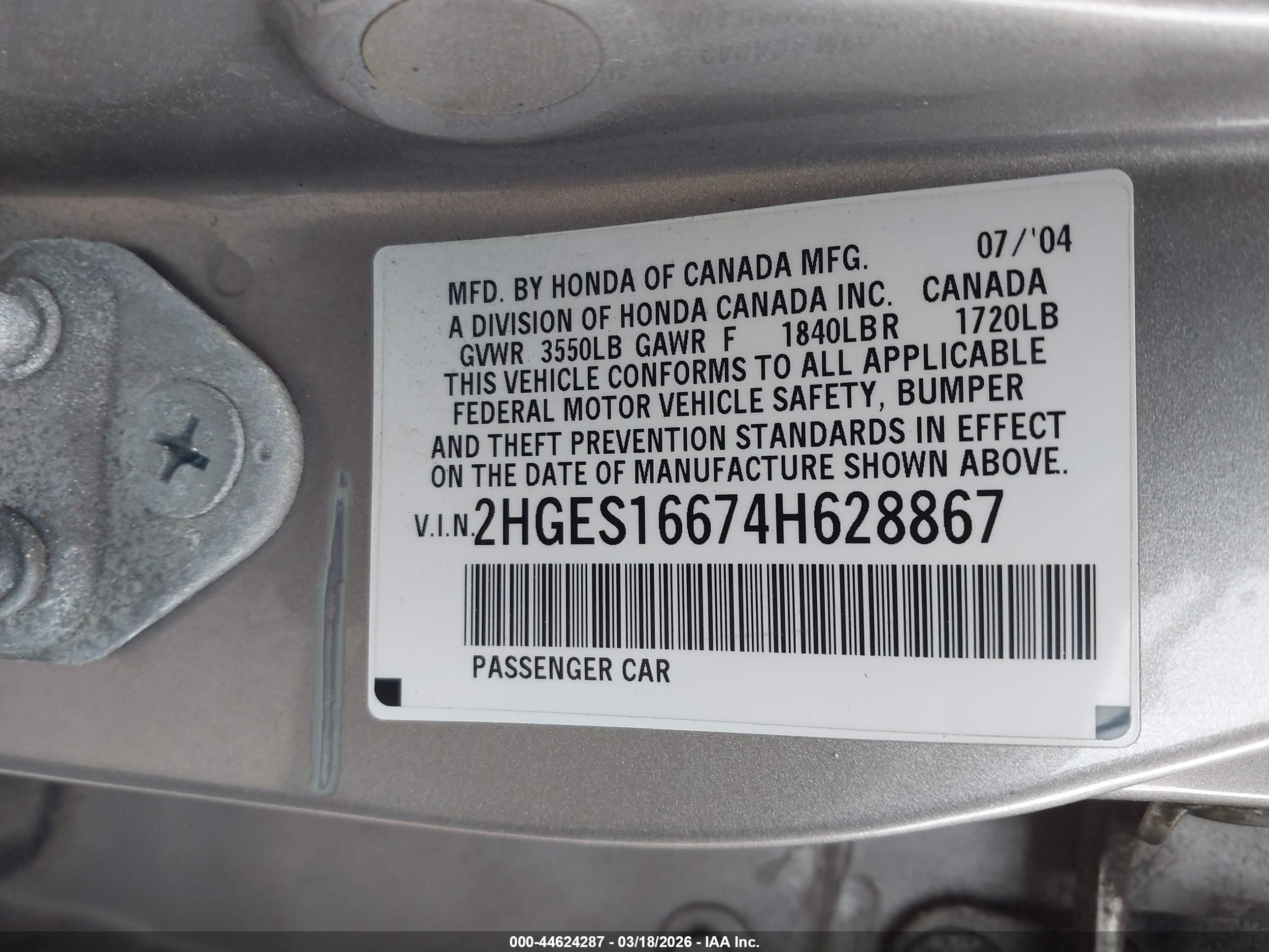 HONDA CIVIC image 9