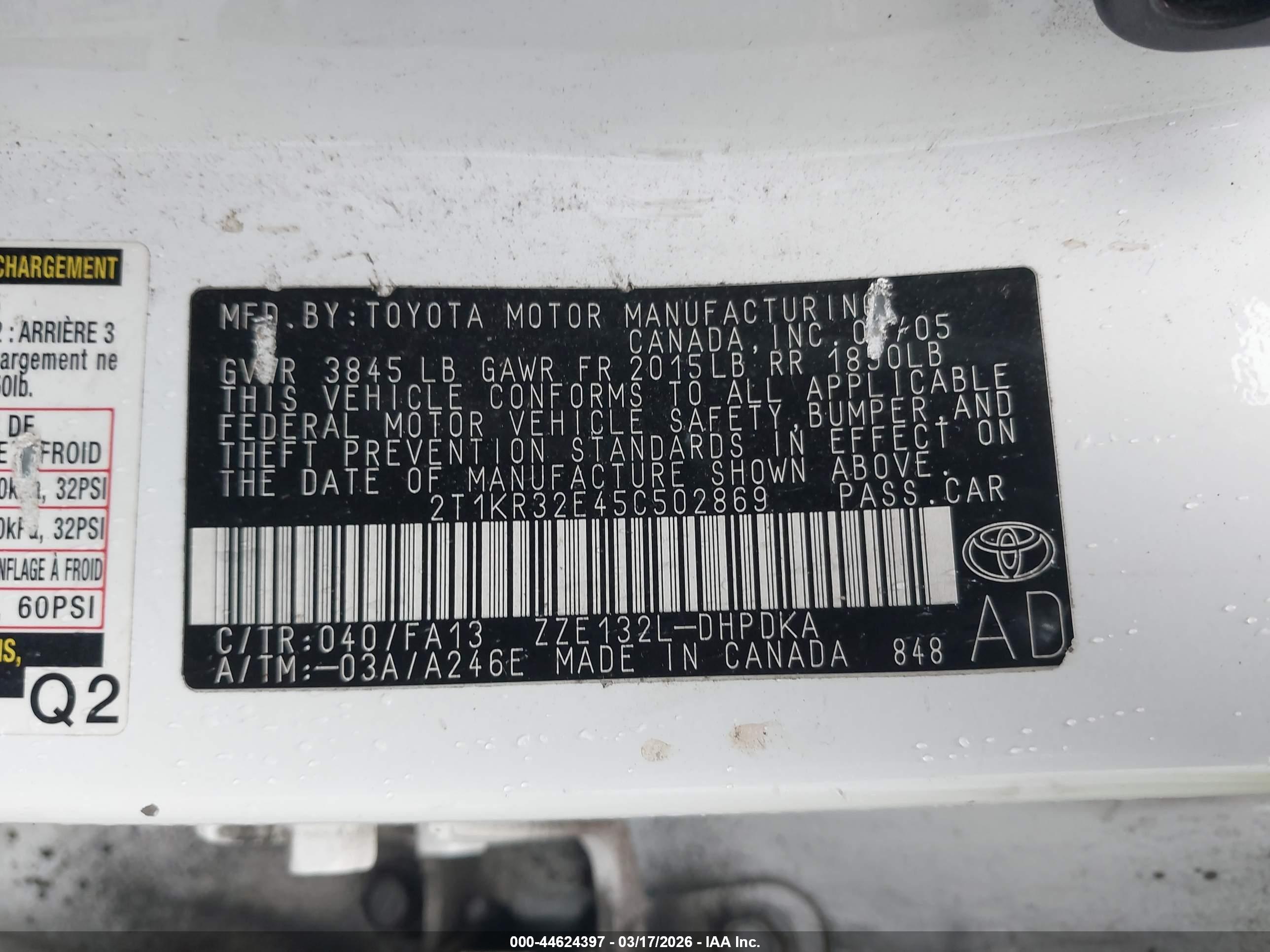 TOYOTA MATRIX image 9