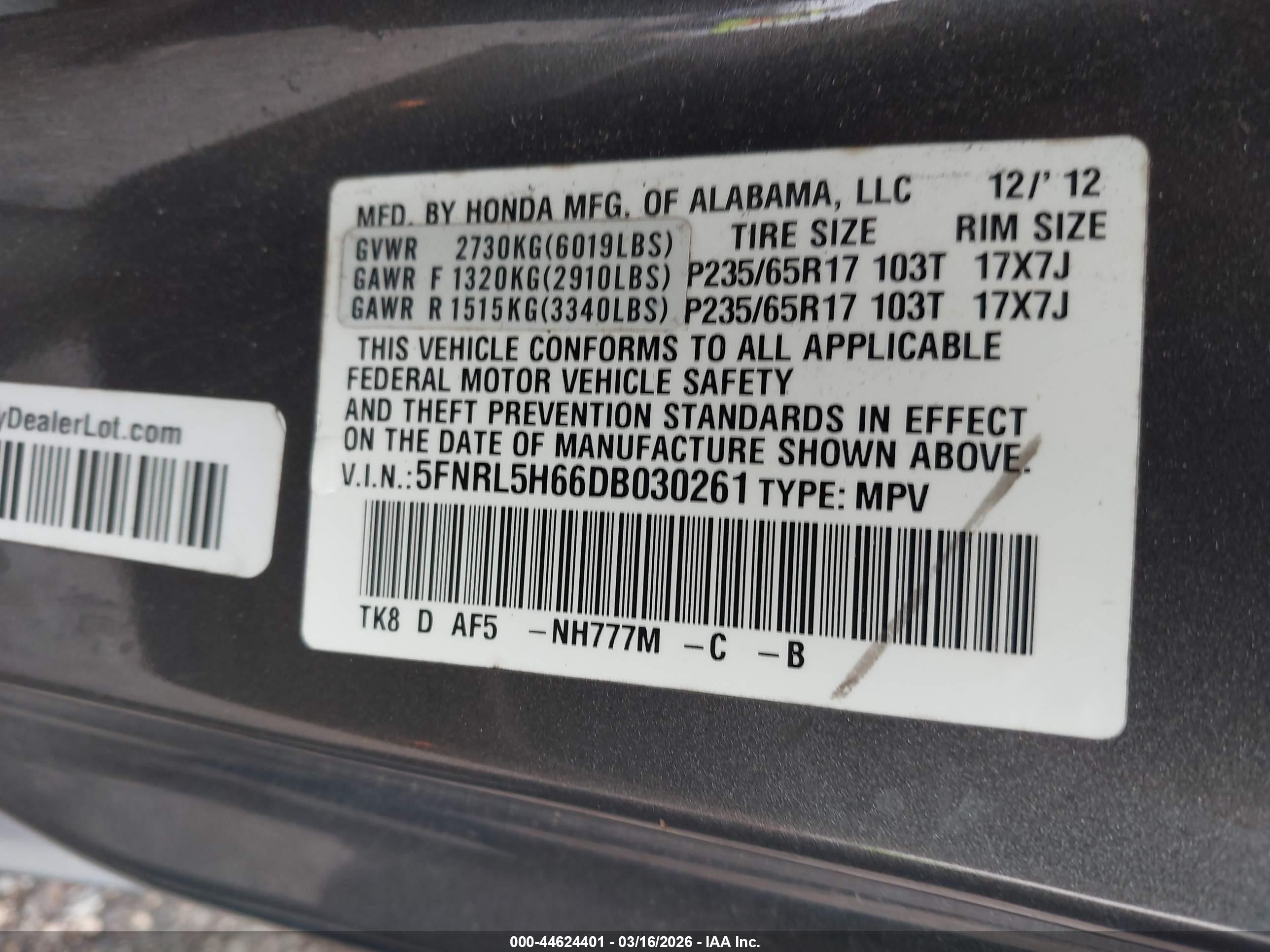 HONDA ODYSSEY image 9