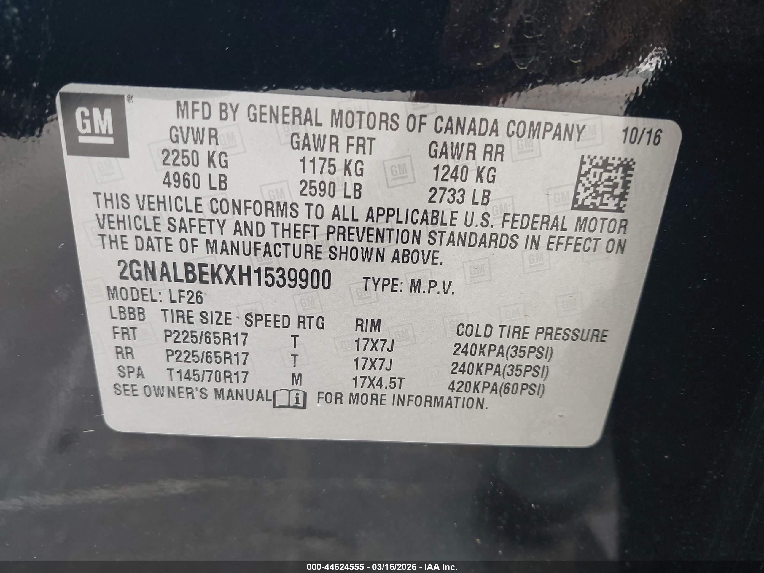CHEVROLET EQUINOX image 9