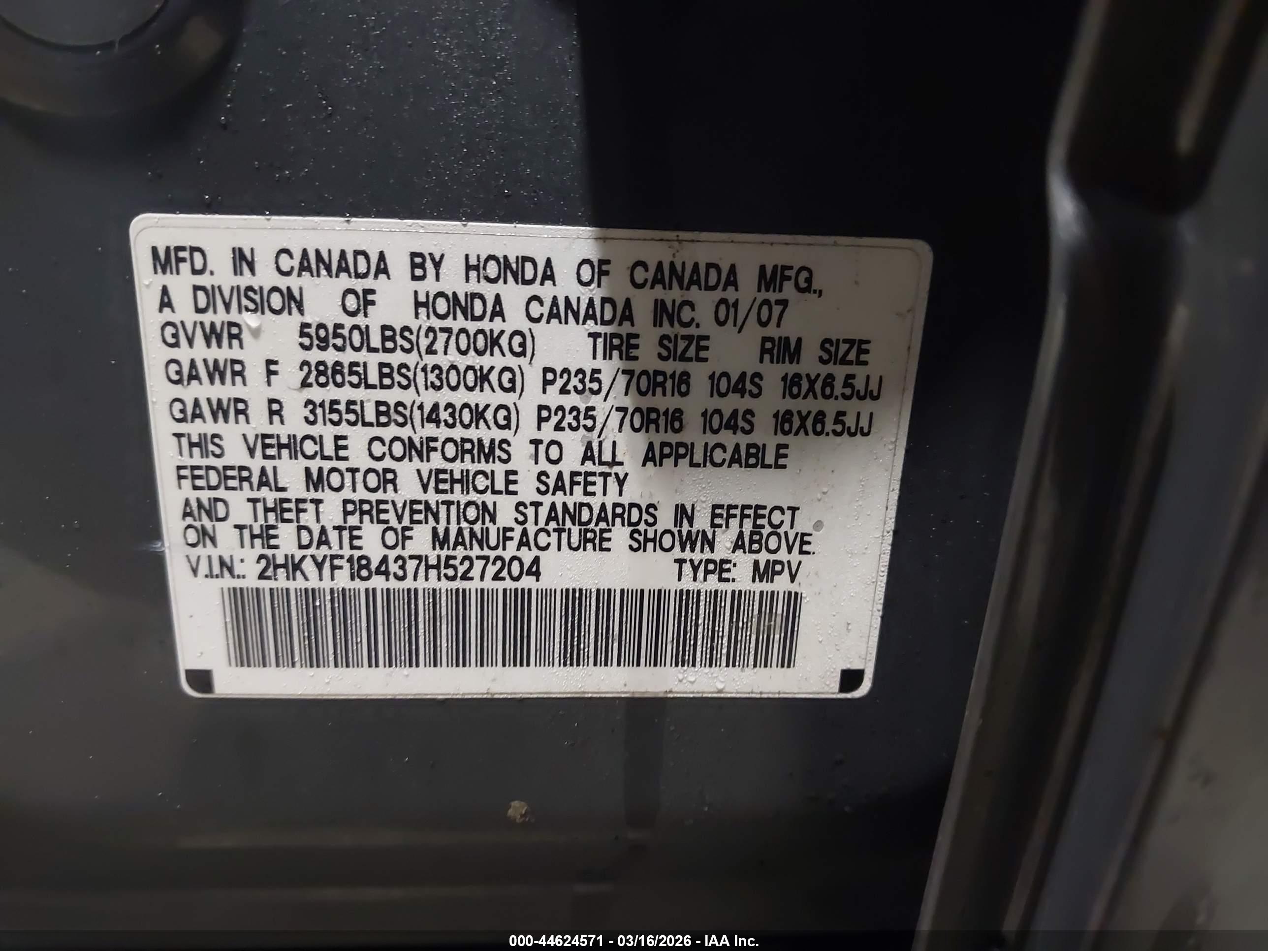 HONDA PILOT image 9