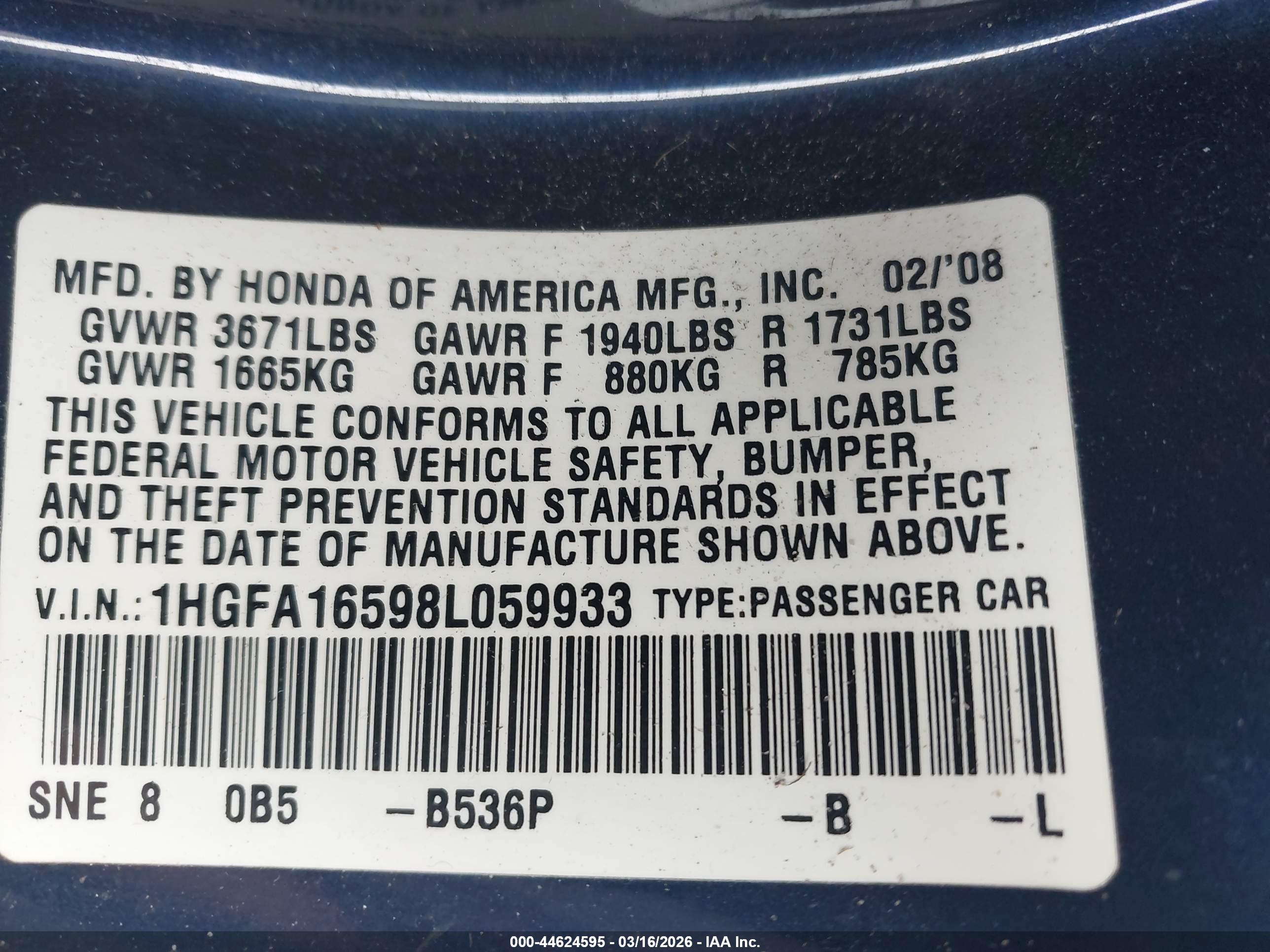 HONDA CIVIC image 9