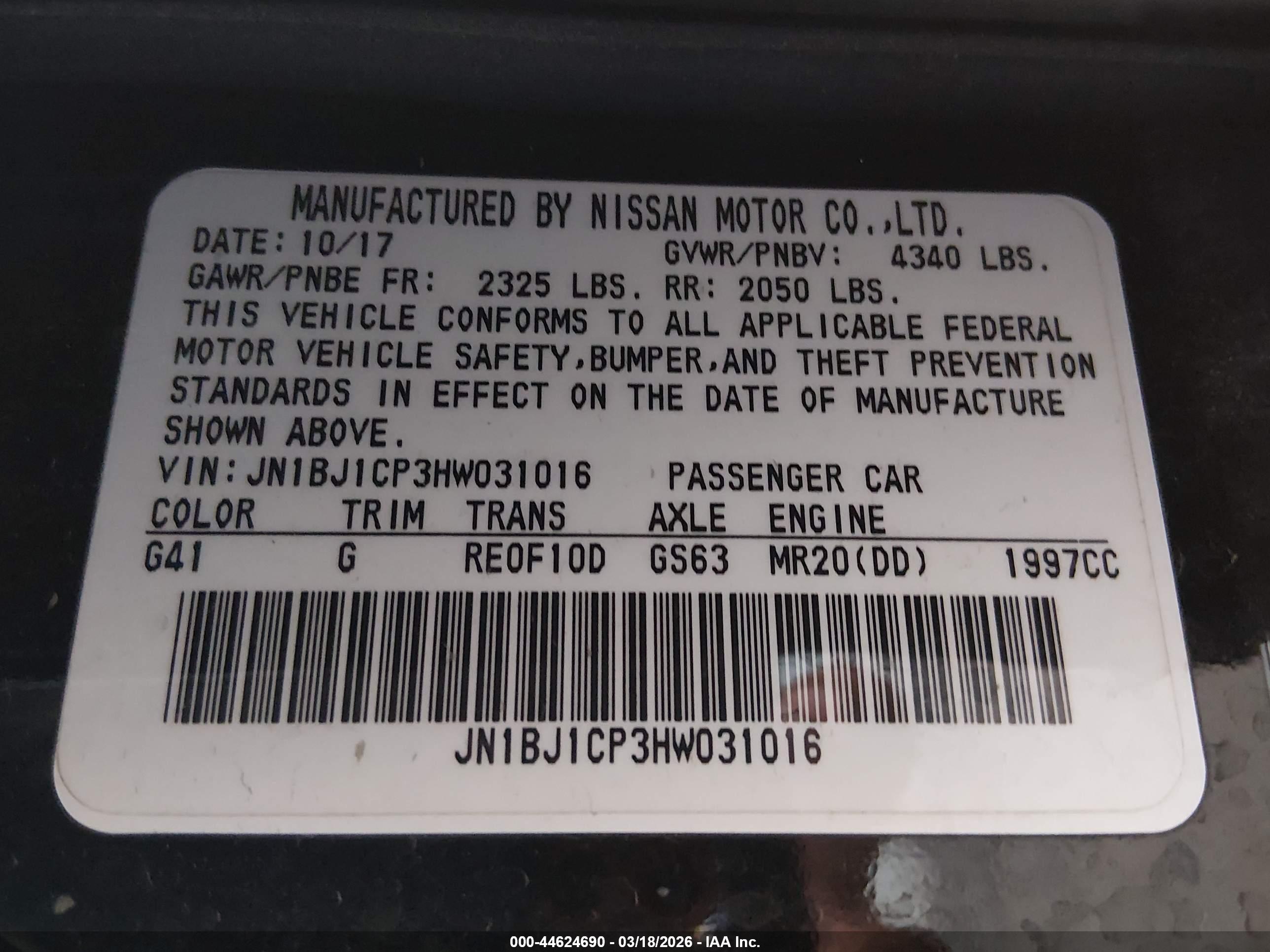 NISSAN ROGUE image 9