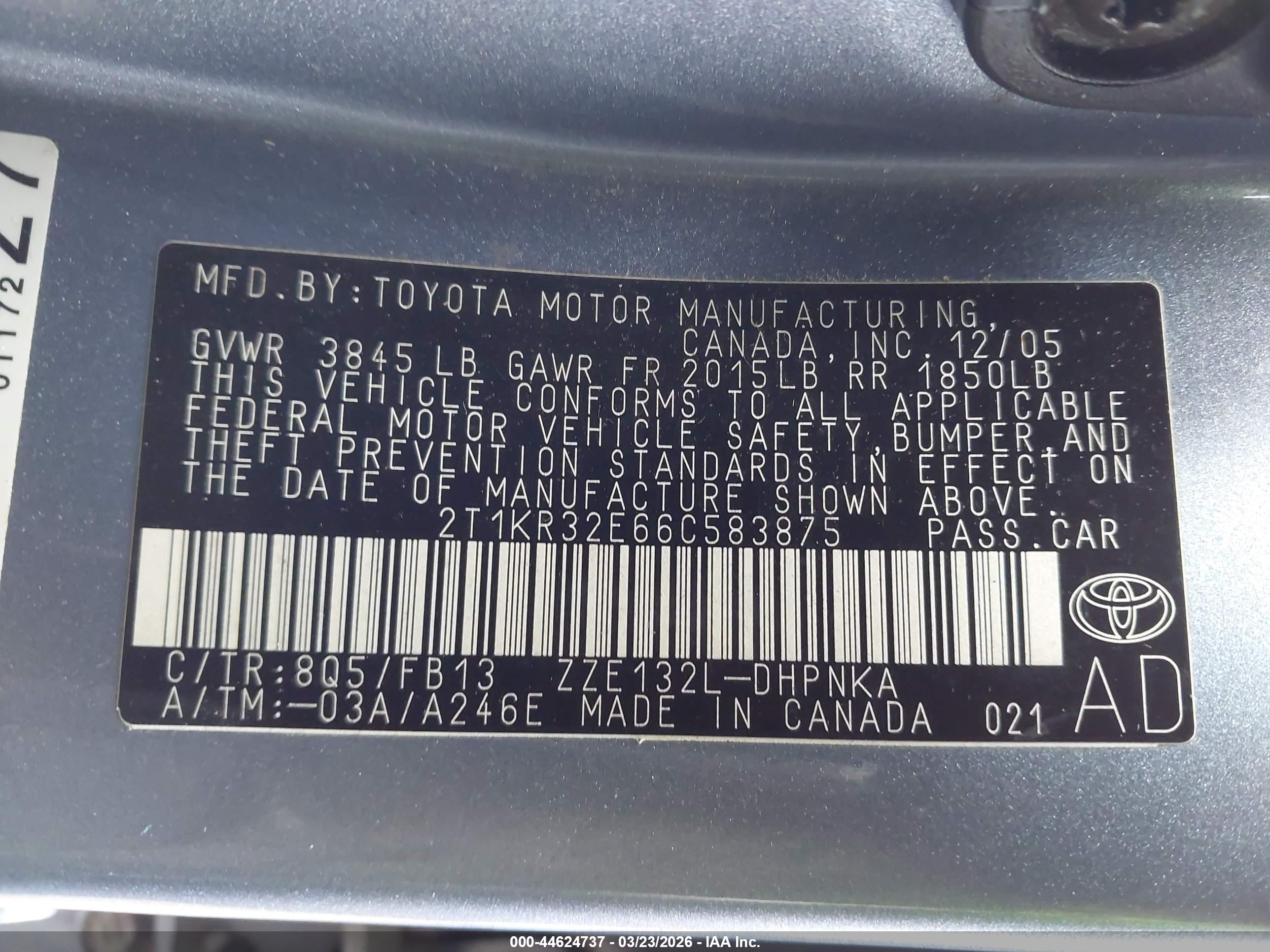 TOYOTA MATRIX image 9