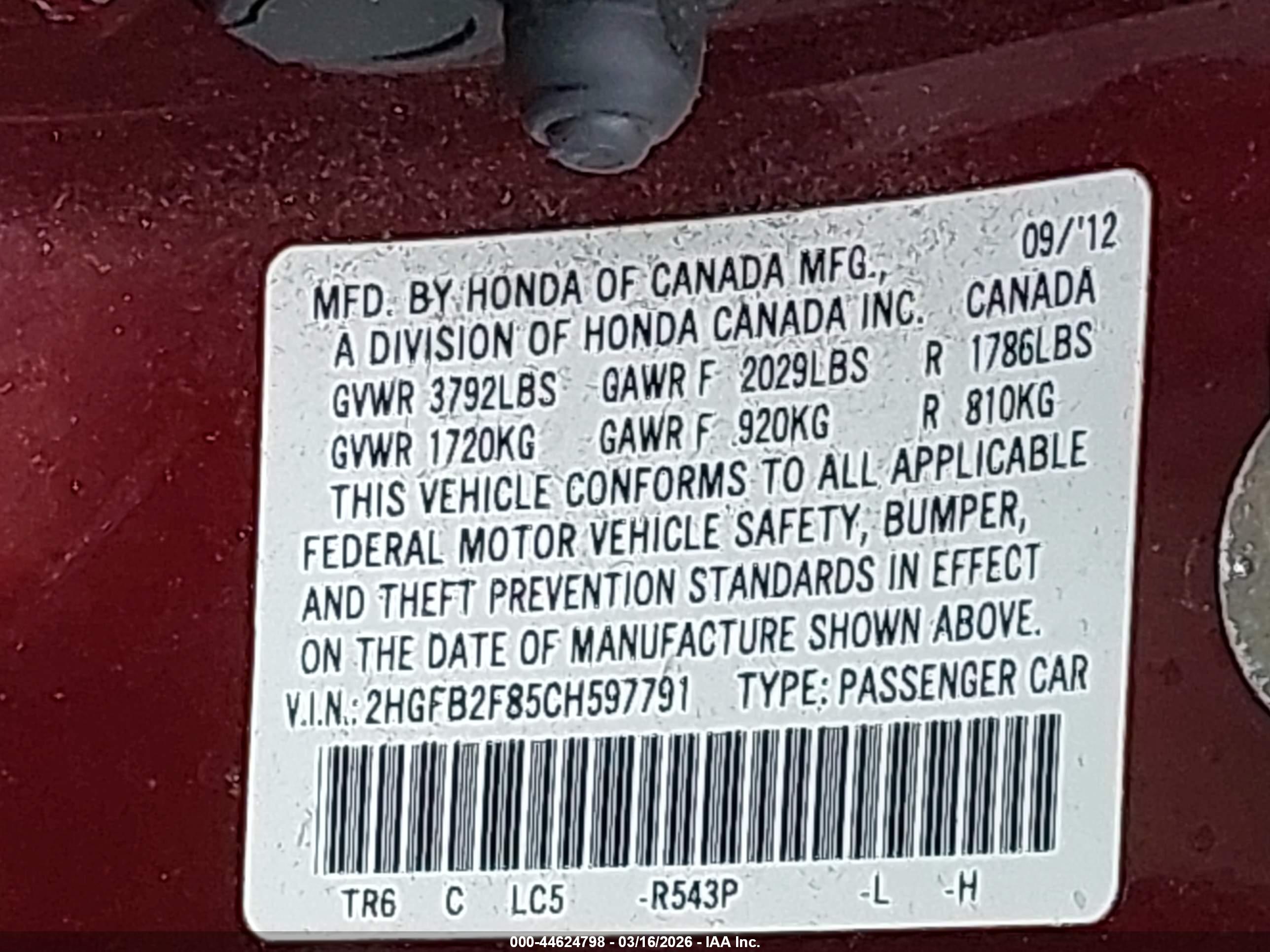 HONDA CIVIC image 9