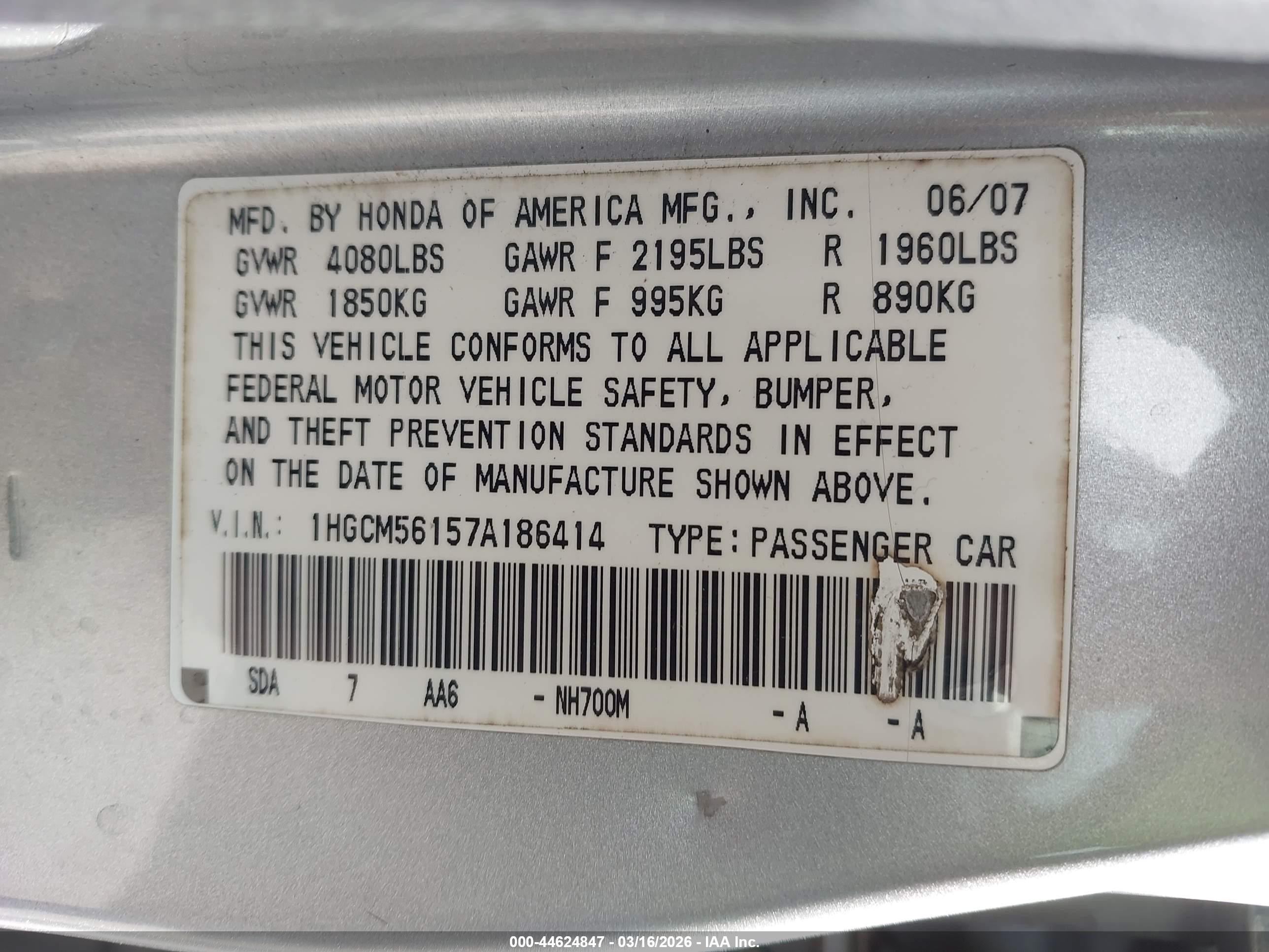 HONDA ACCORD image 9