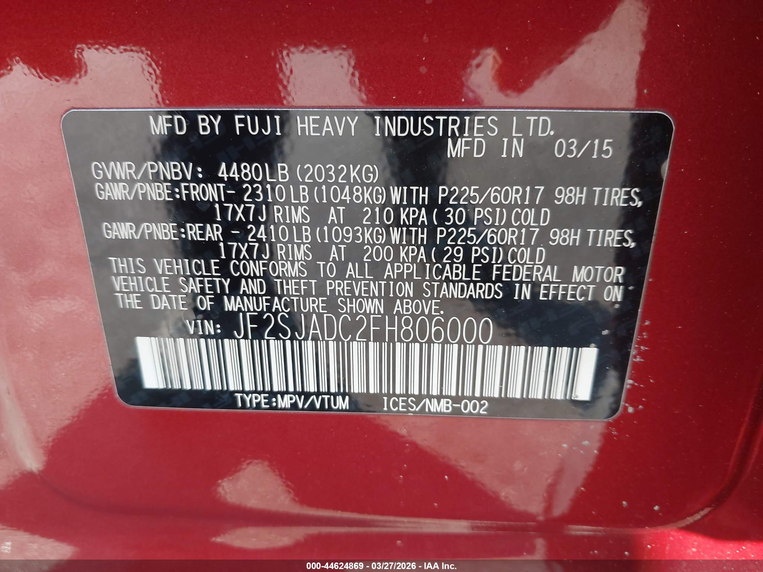 SUBARU FORESTER image 9