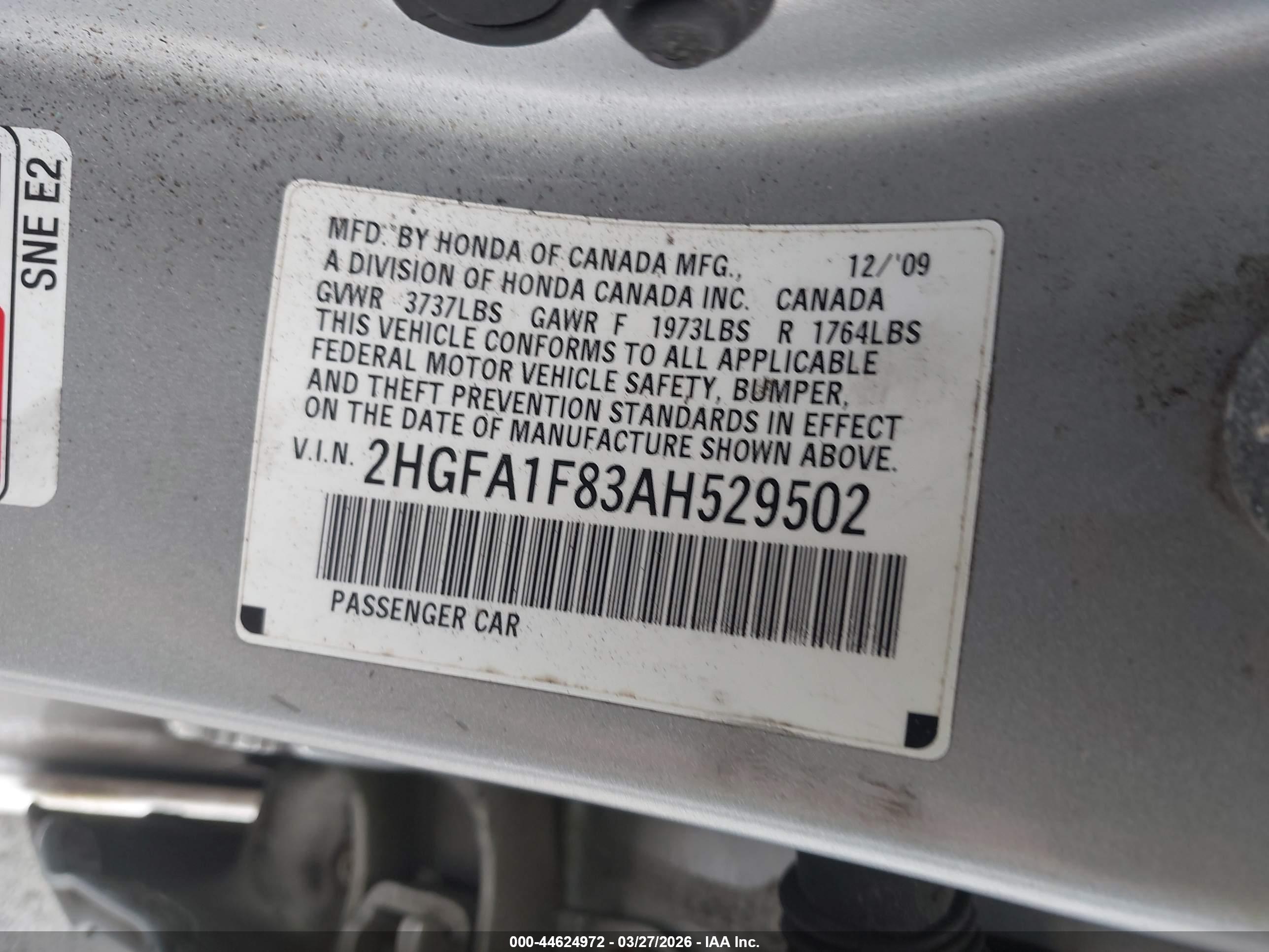 HONDA CIVIC image 9