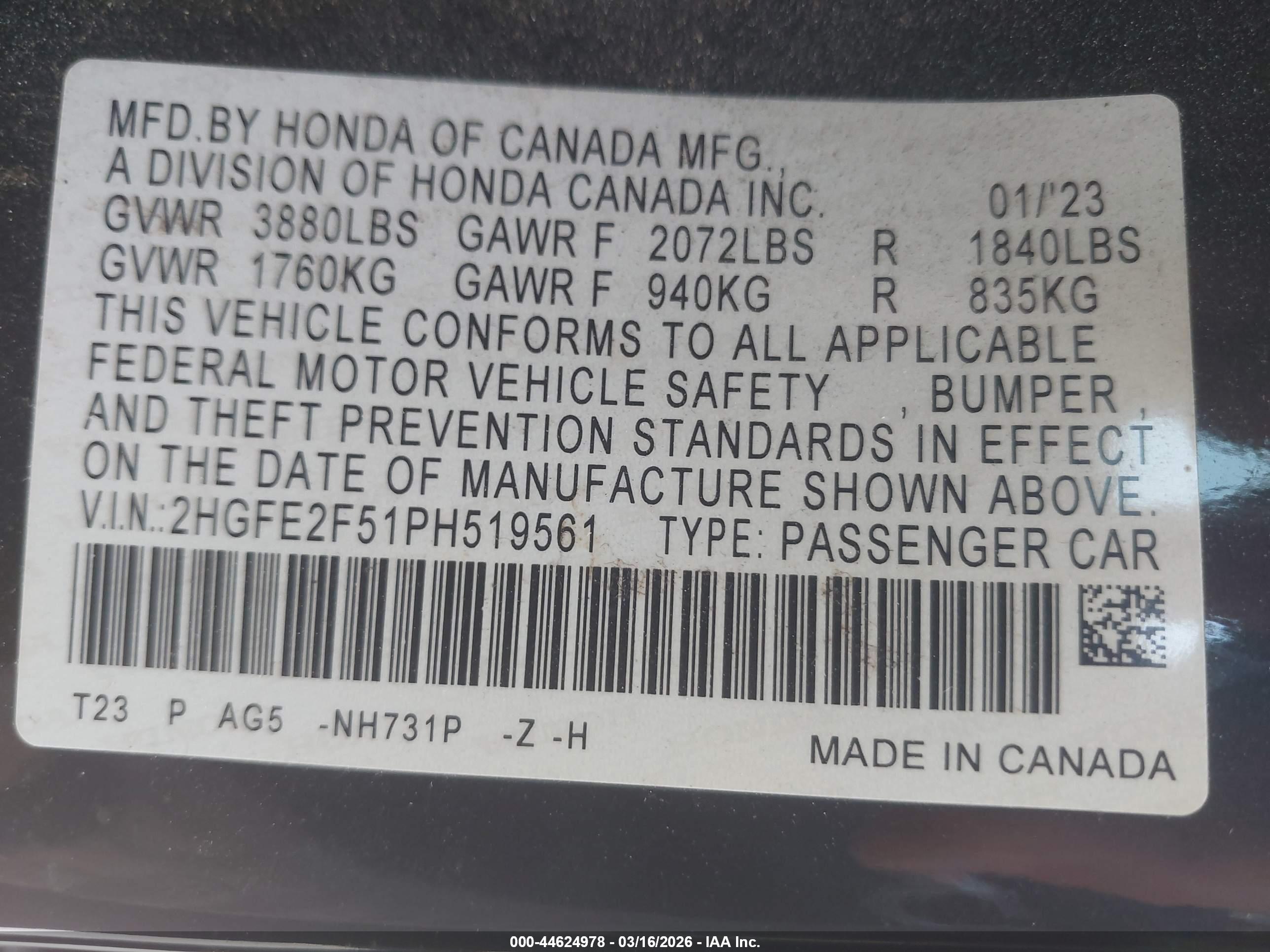 HONDA CIVIC image 9