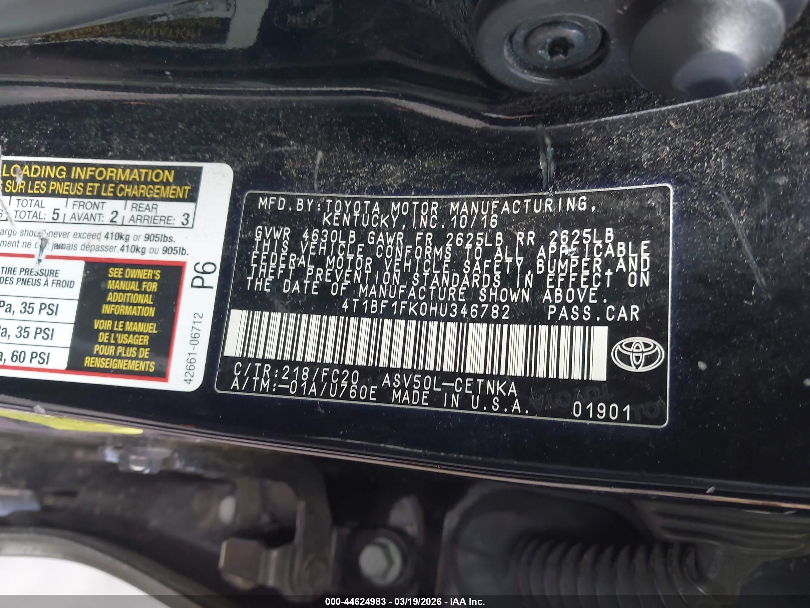 TOYOTA CAMRY image 9