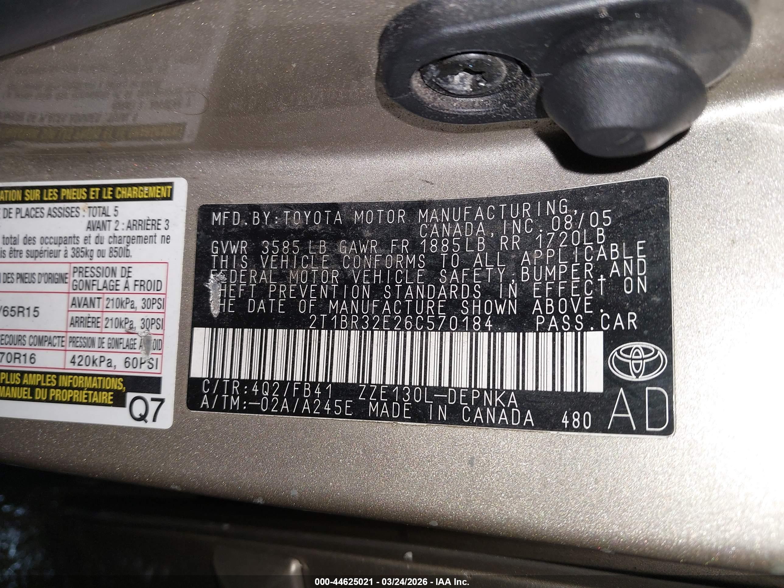 TOYOTA COROLLA image 9