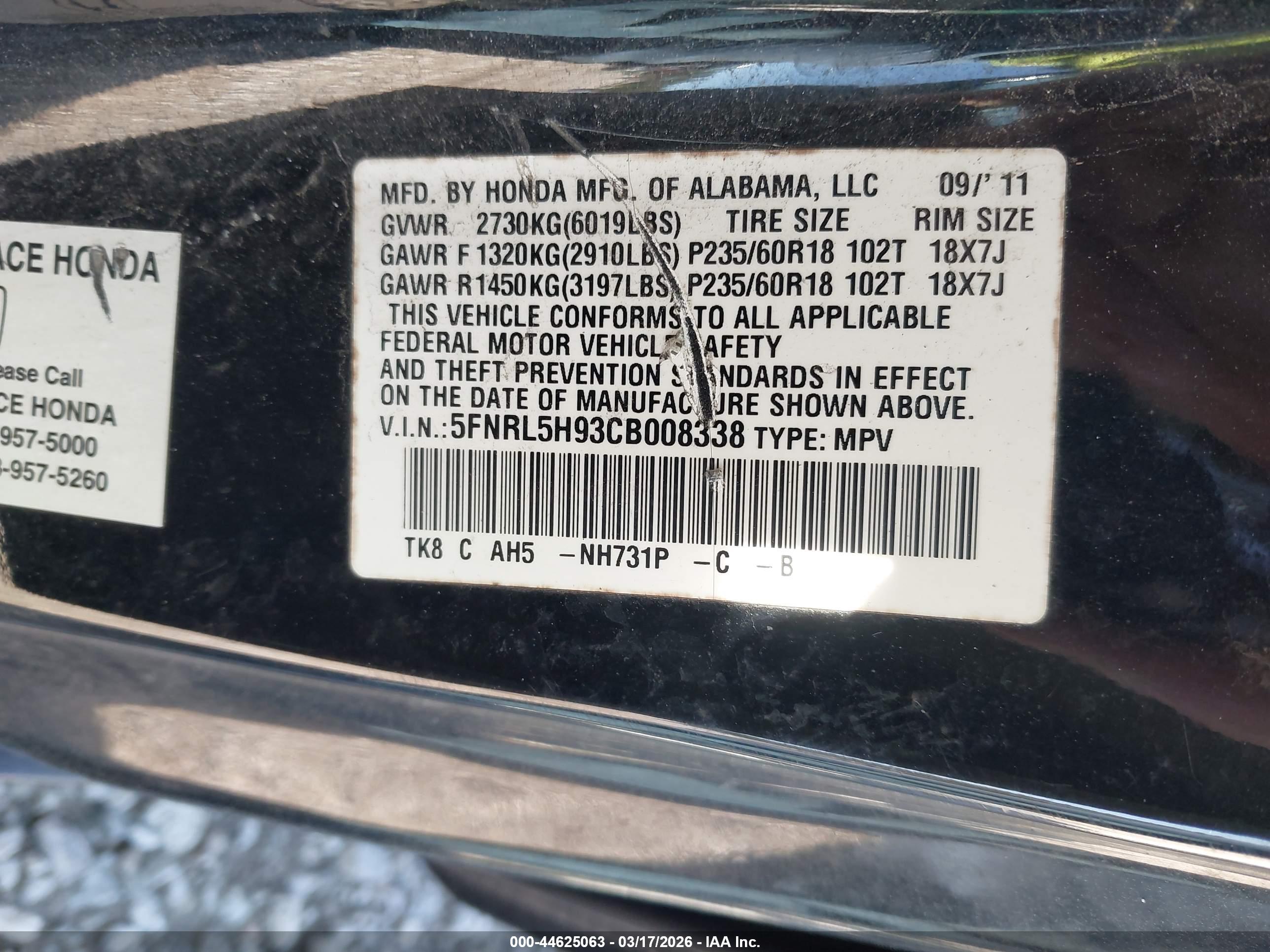 HONDA ODYSSEY image 9