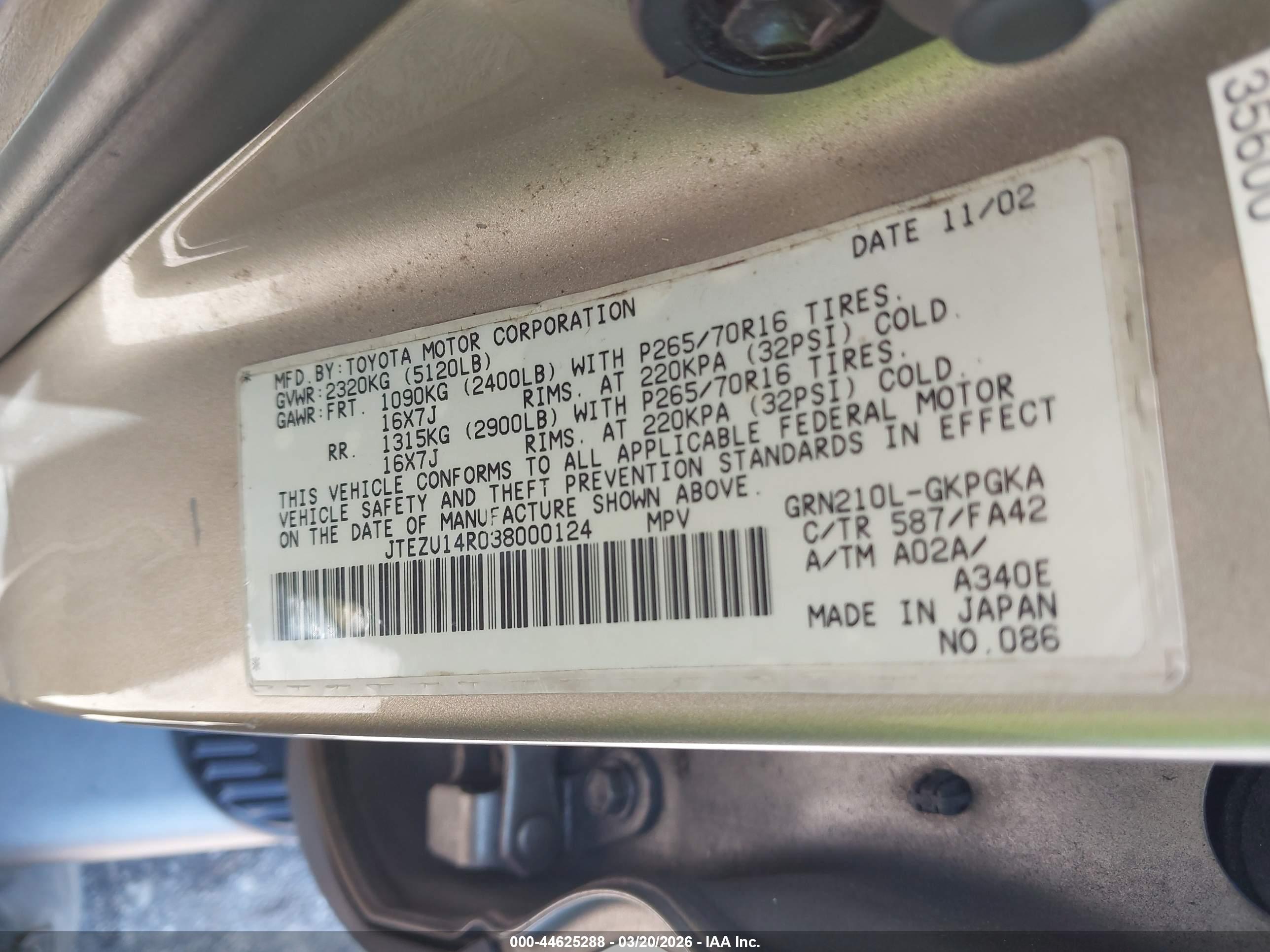 TOYOTA 4RUNNER image 9