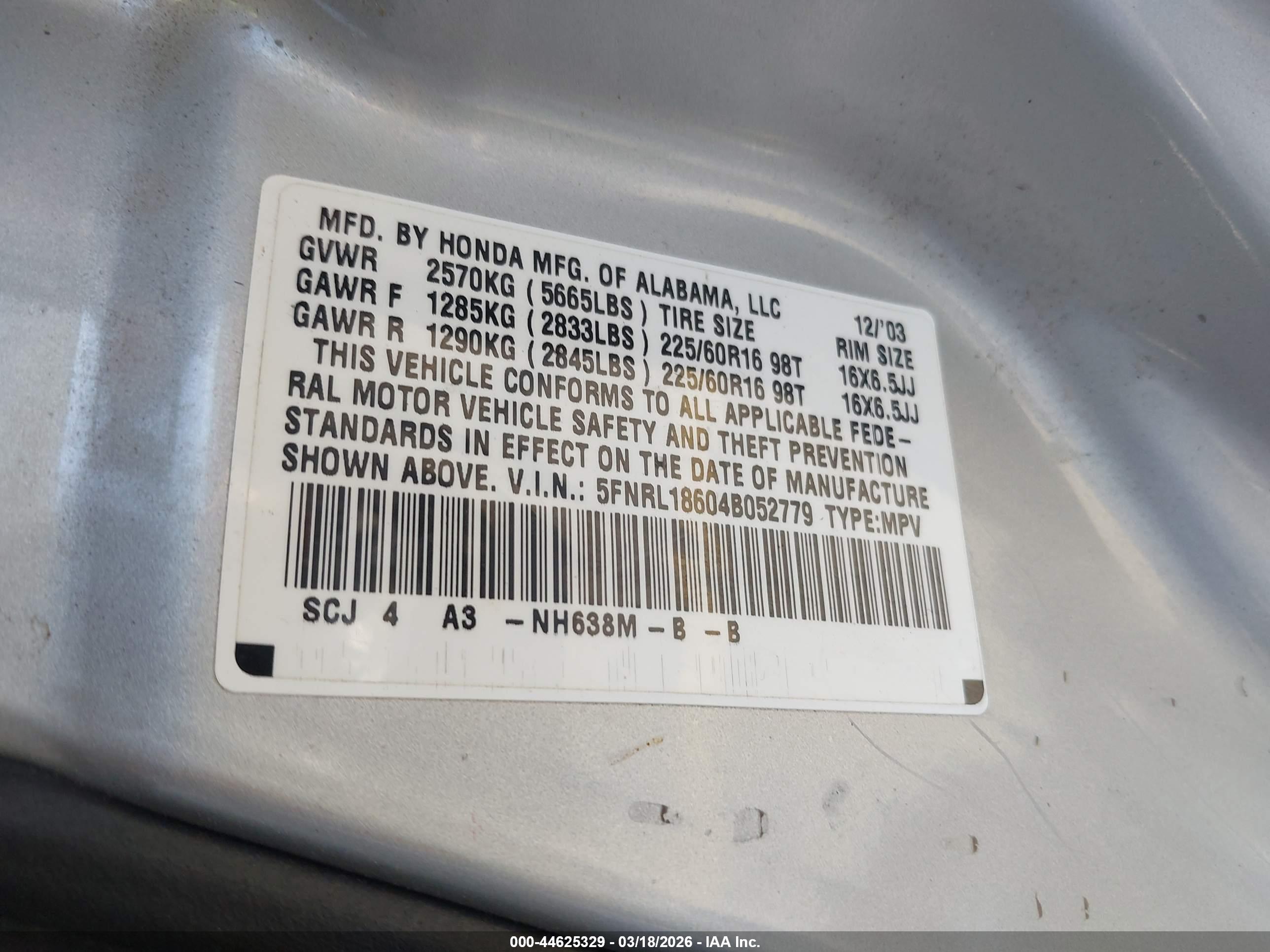 HONDA ODYSSEY image 9