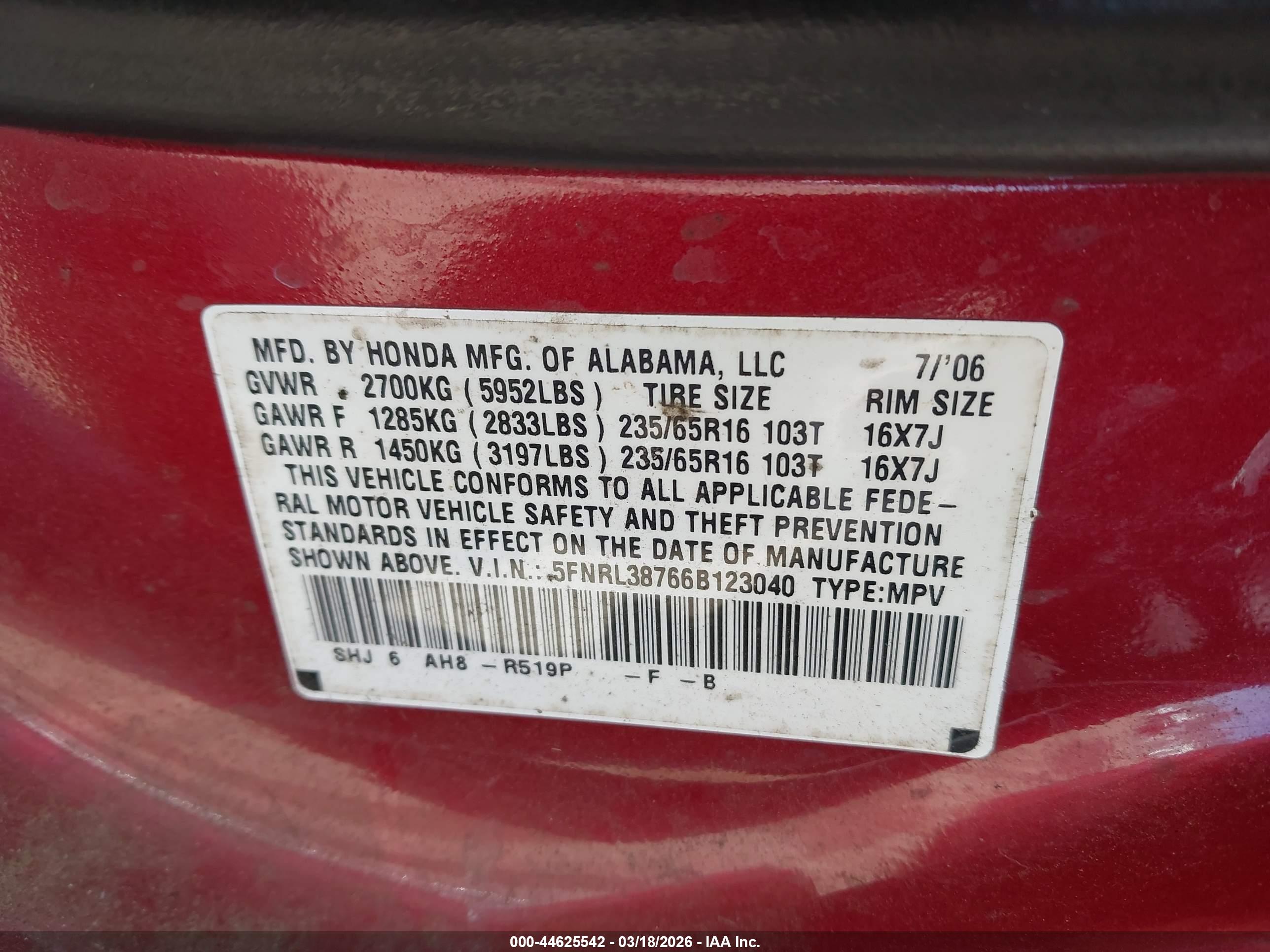 HONDA ODYSSEY image 9
