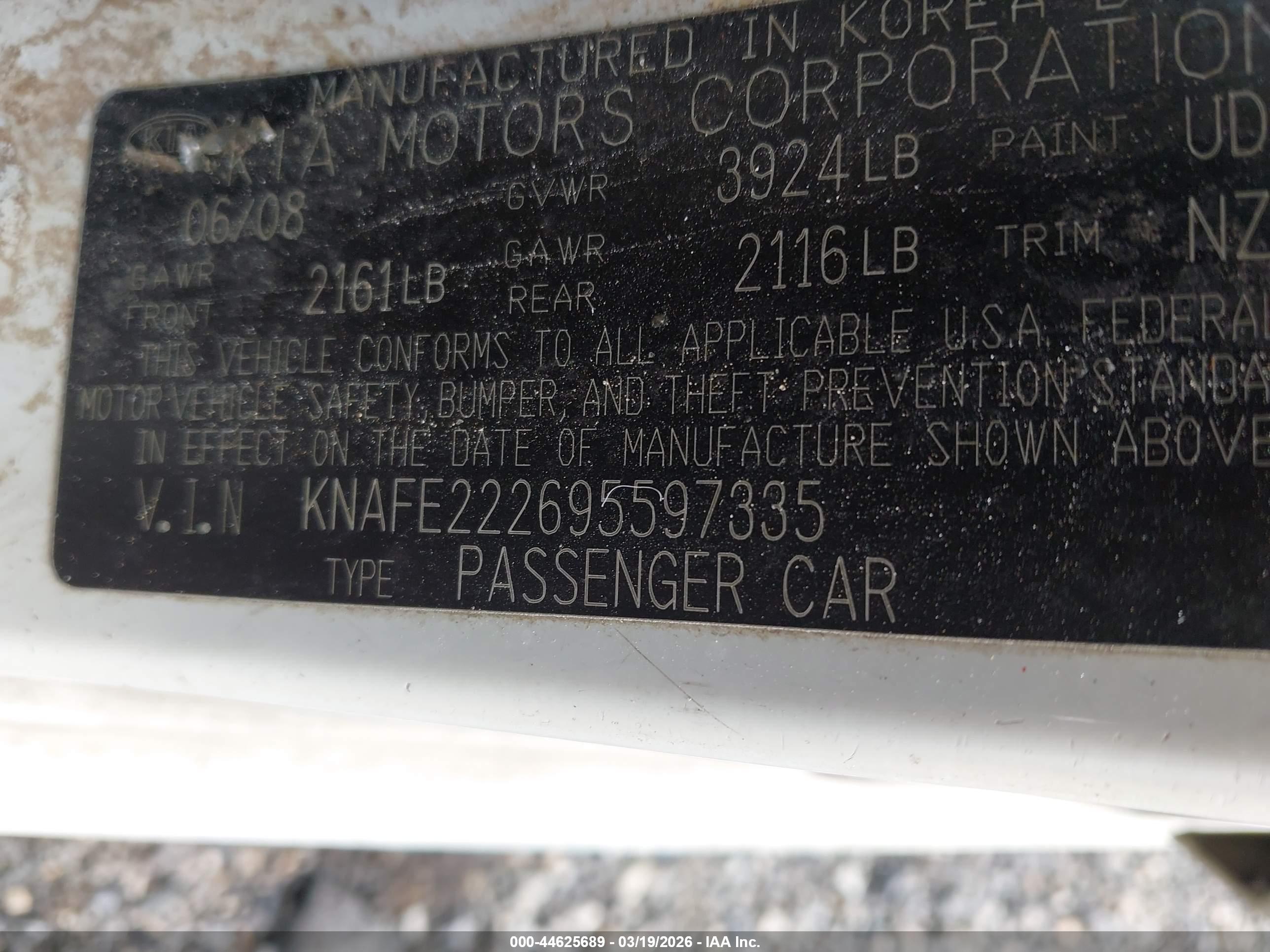 KIA SPECTRA image 9