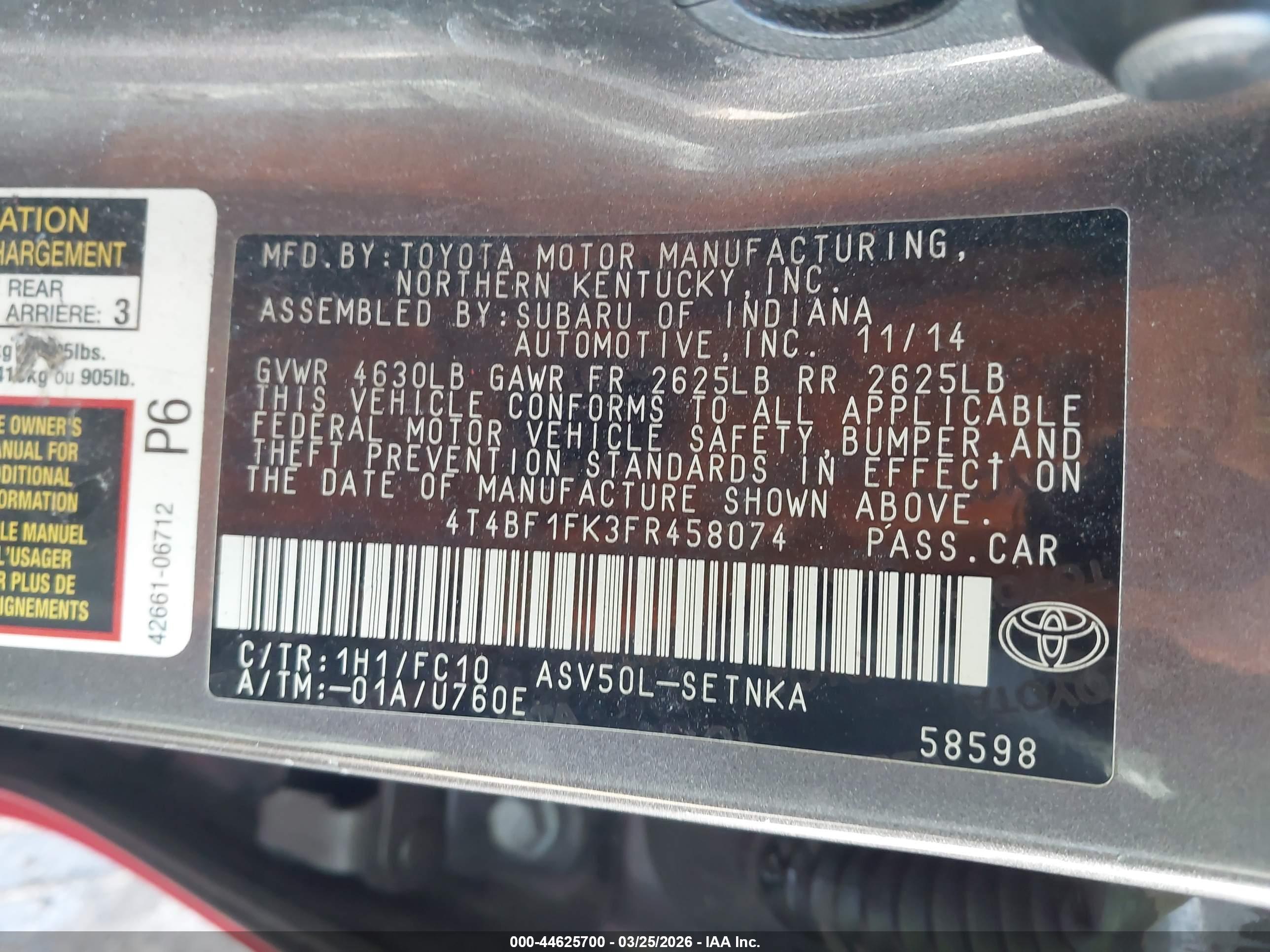 TOYOTA CAMRY image 9