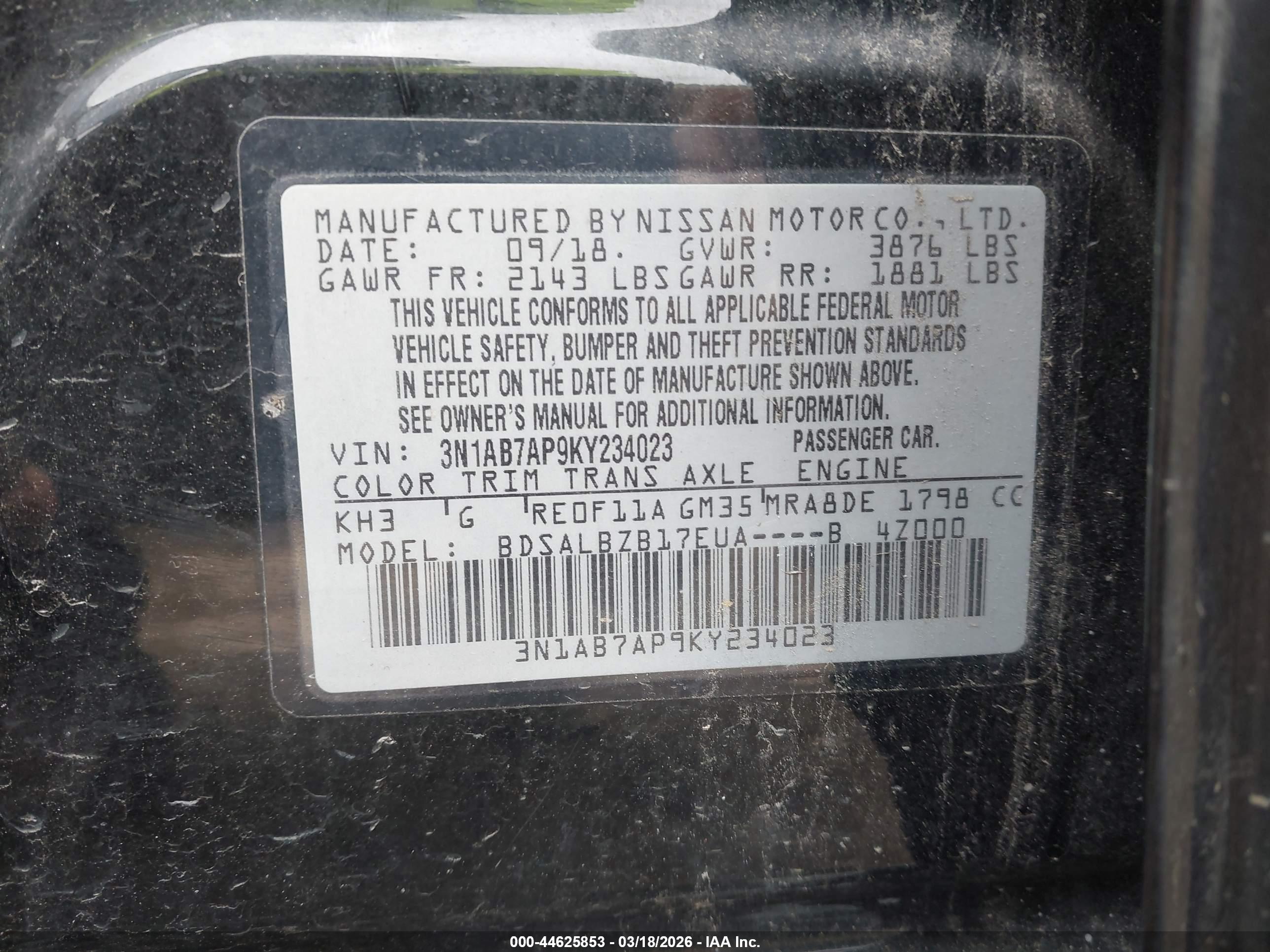 NISSAN SENTRA image 9