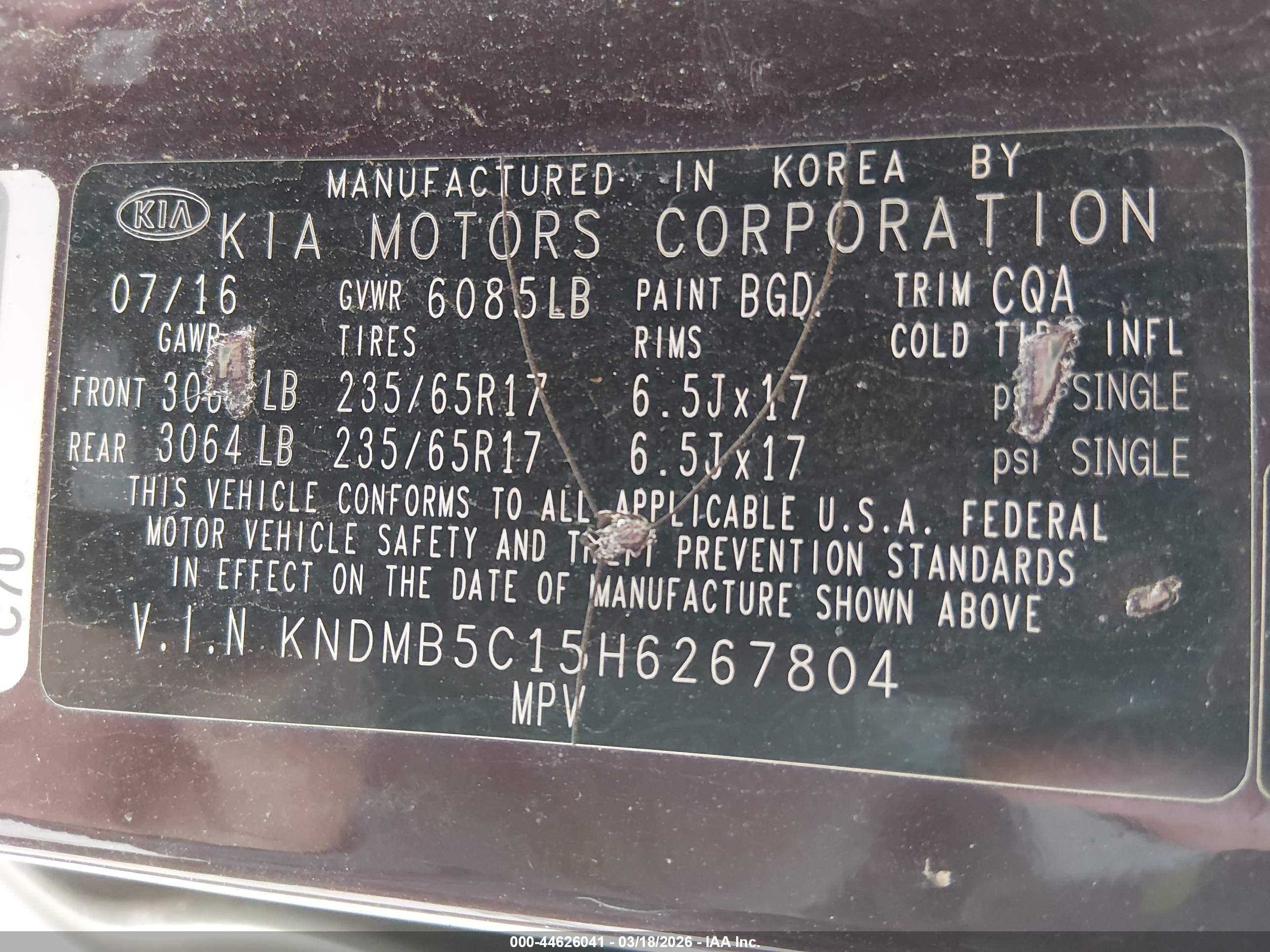KIA SEDONA image 9