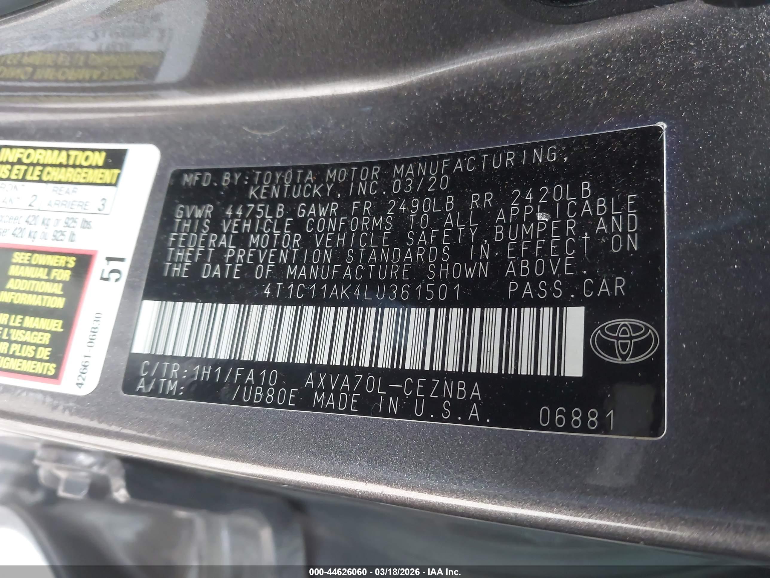 TOYOTA CAMRY image 9