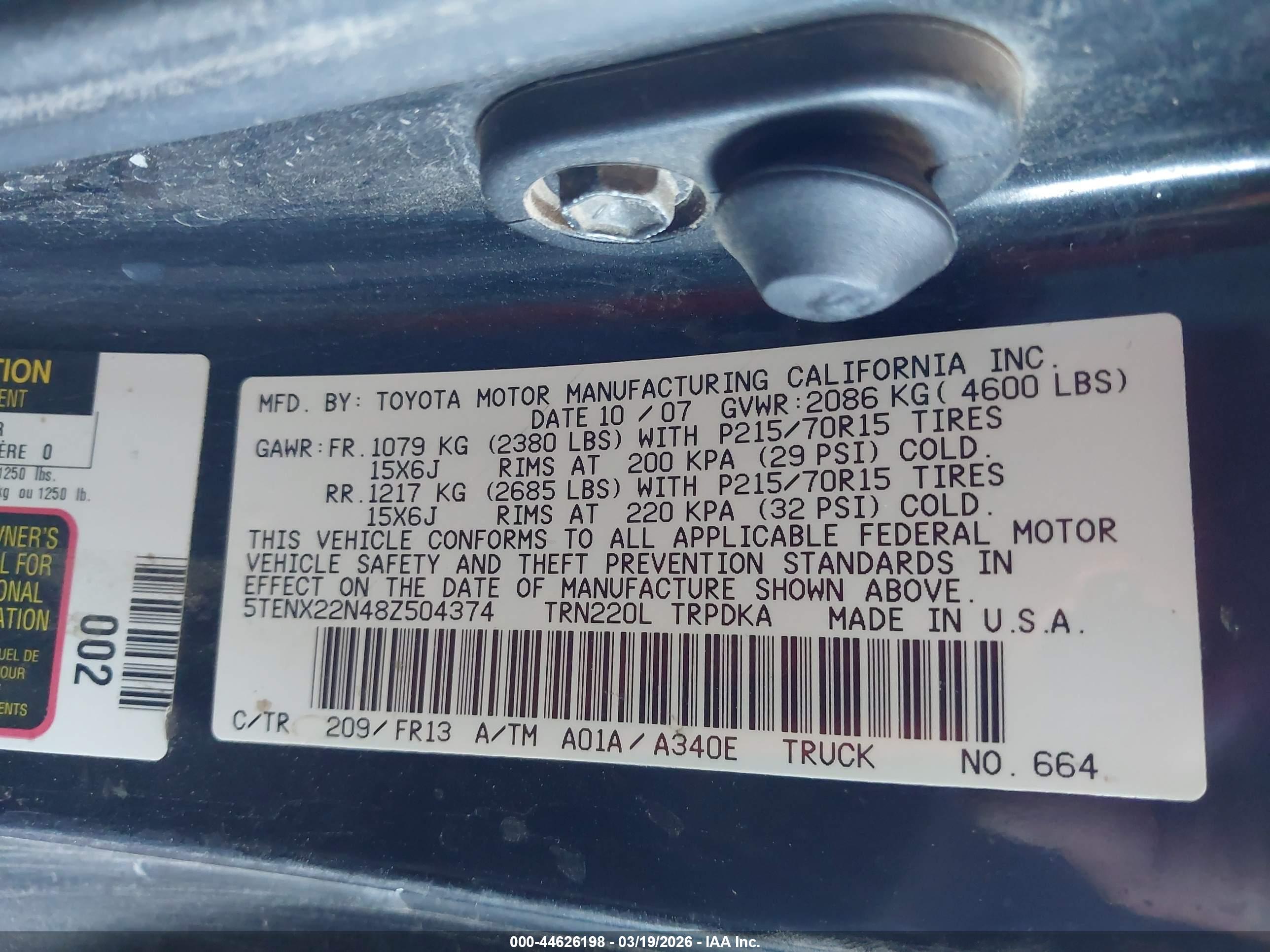TOYOTA TACOMA image 9